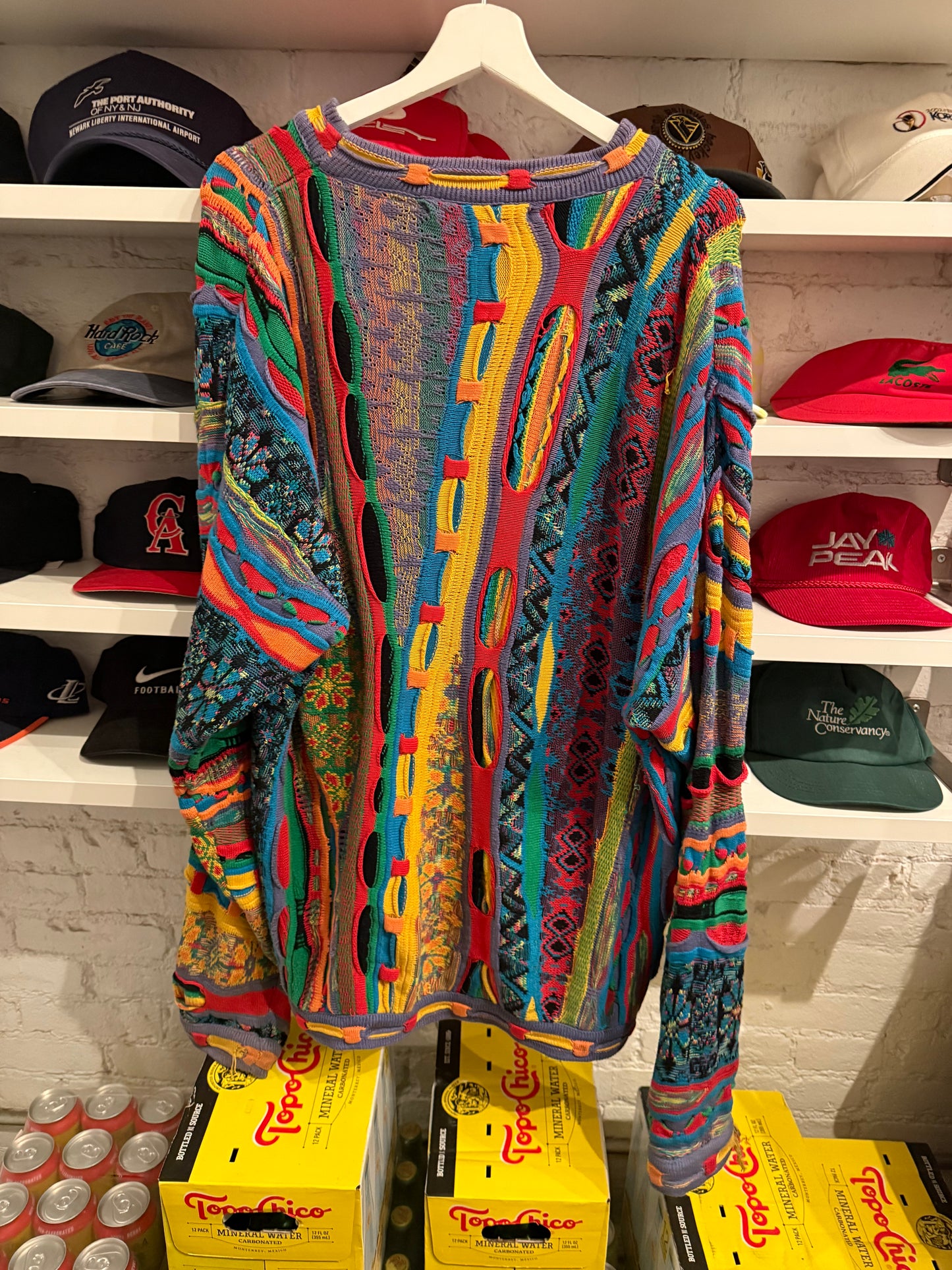 Vintage Bootleg Coogi Style Knit Sweater Size Large/XL
