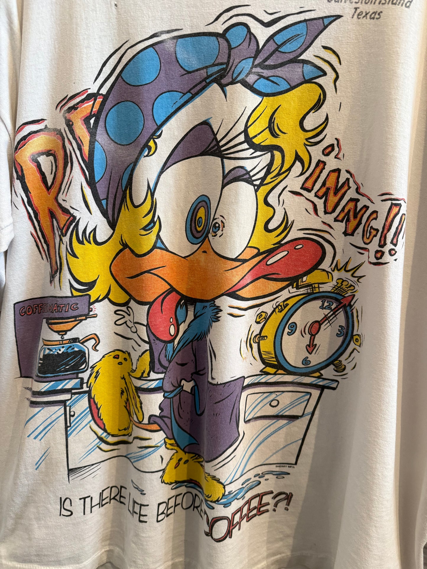 Vintage Life Before Coffee T-Shirt Size 2XL