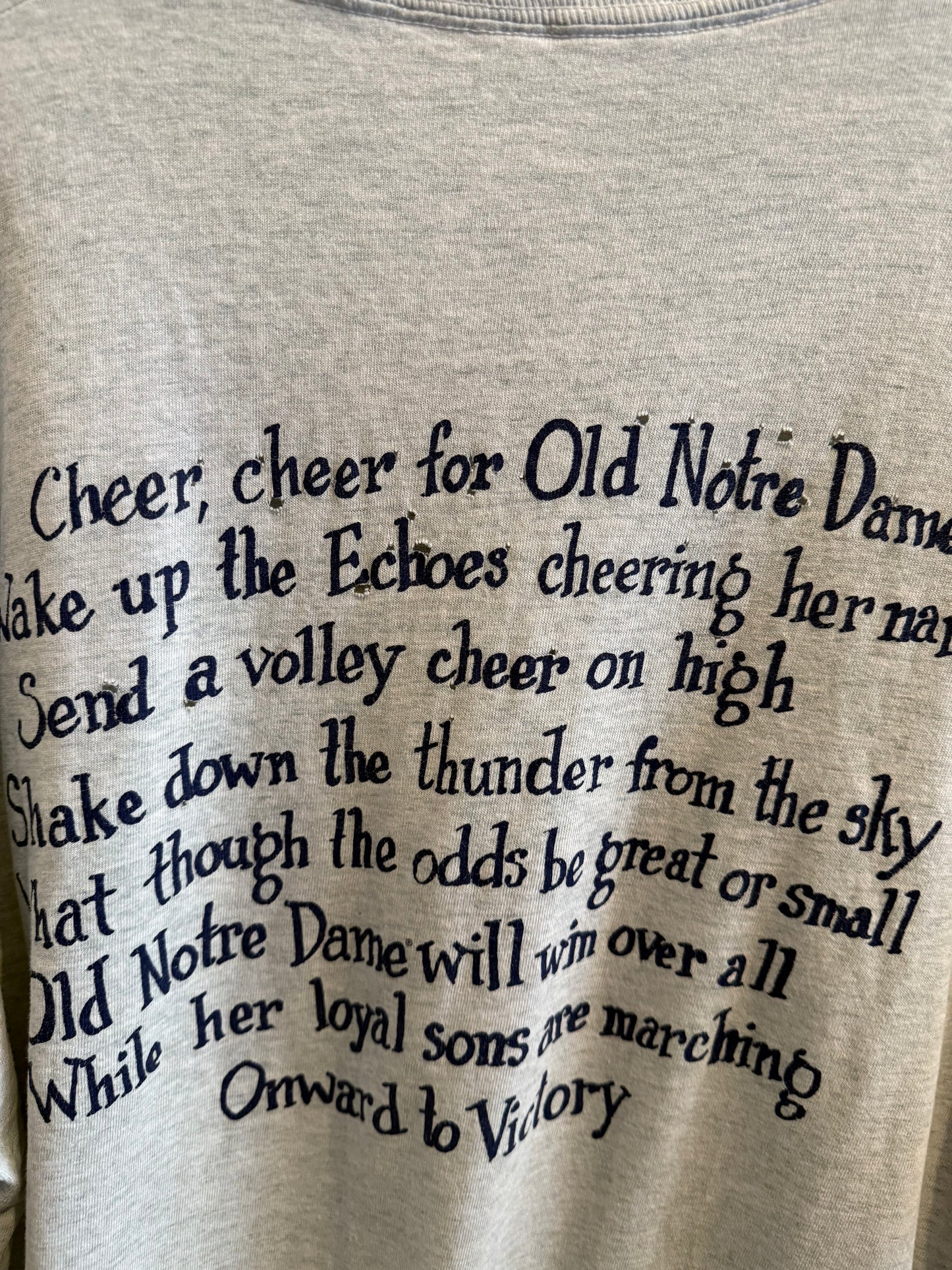 Vintage Notre Dame Football T-Shirt Size 2XL