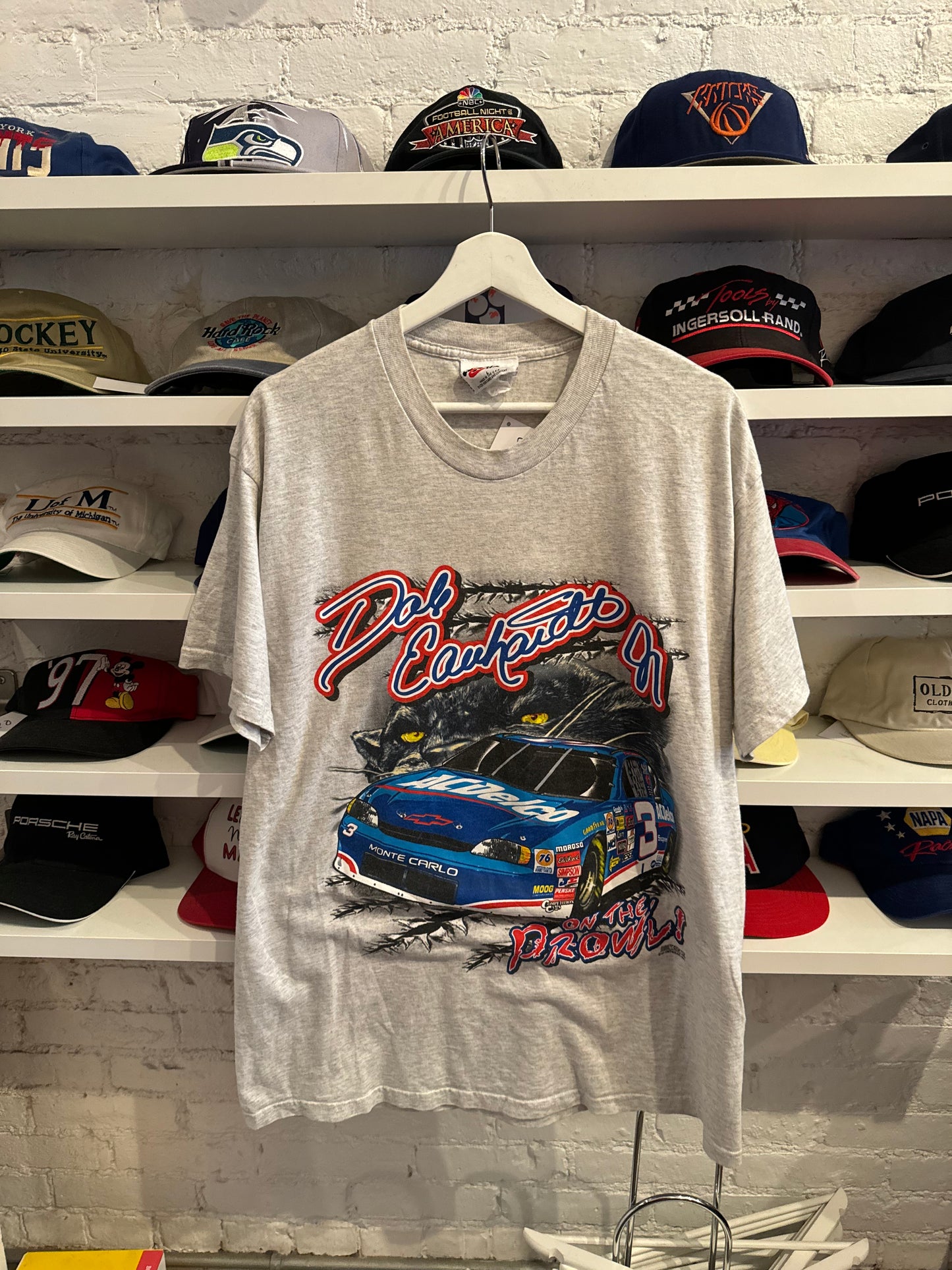Dale Earnhardt NASCAR Wolf T-Shirt Size Large