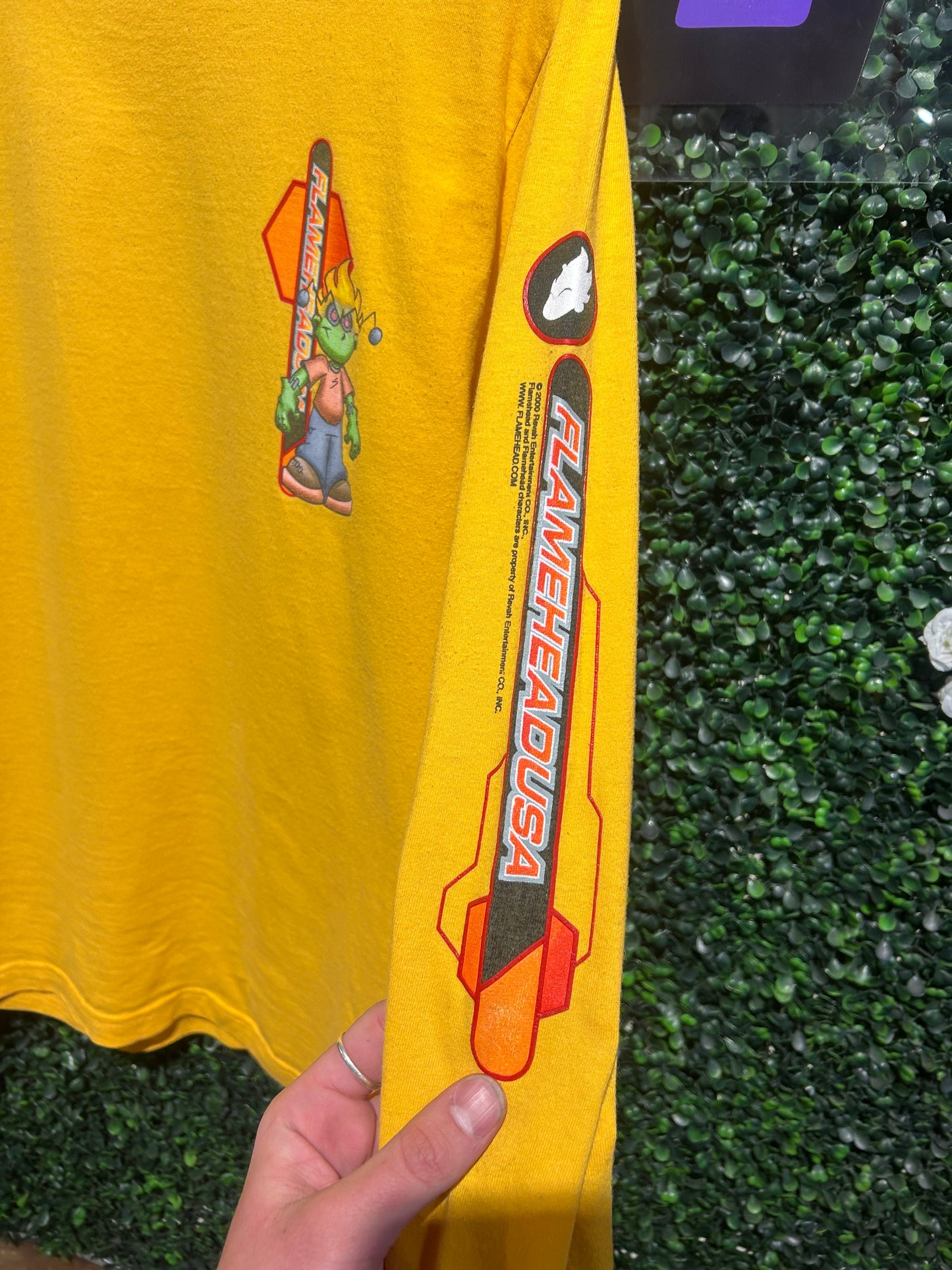 2000 JNCO Flamehead Skate LS Shirt. Size Medium