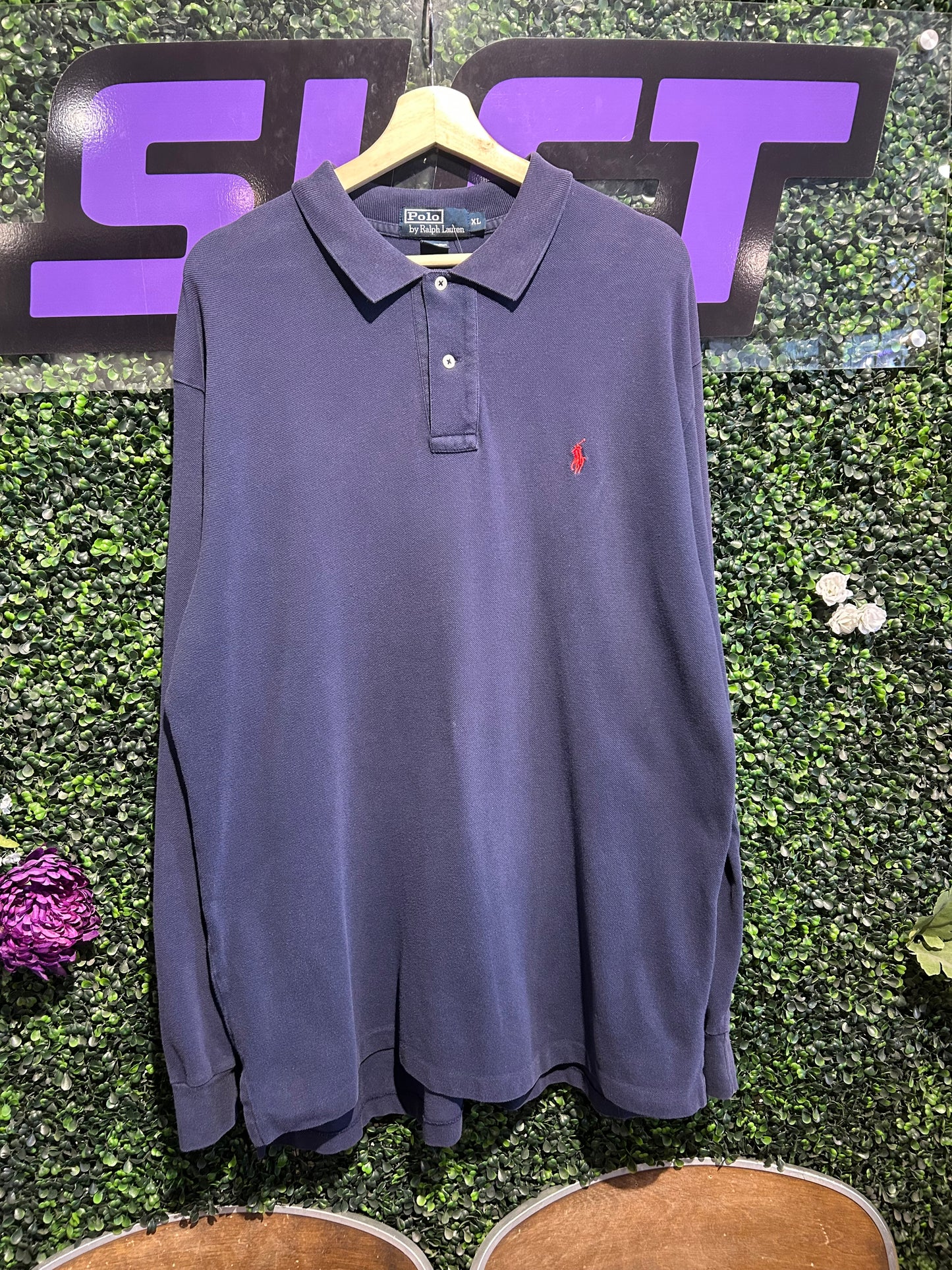 00s Polo Ralph Lauren LS Polo Shirt. Size XL