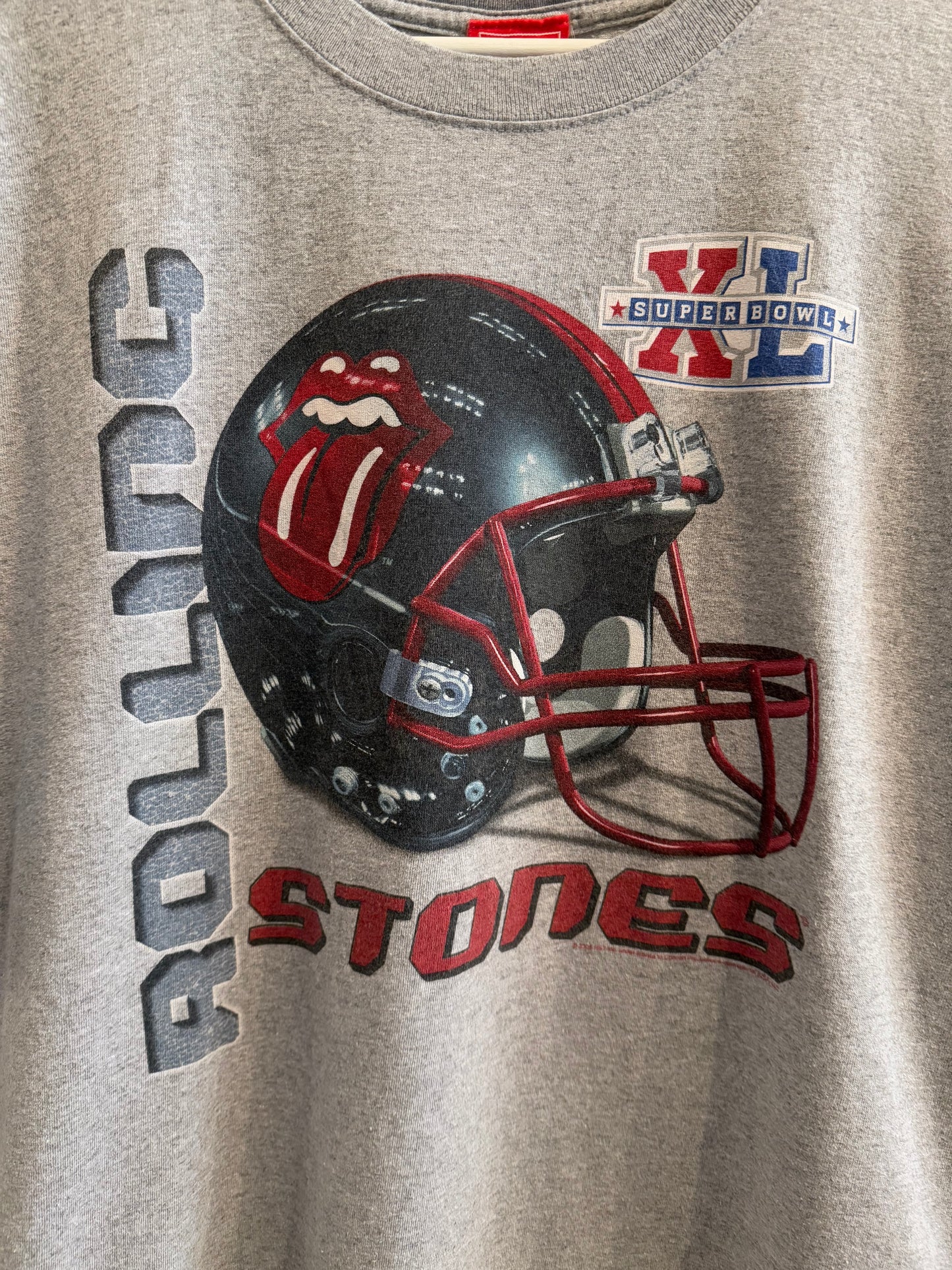 2005 Rolling Stones Super Bowl T-Shirt Size XL