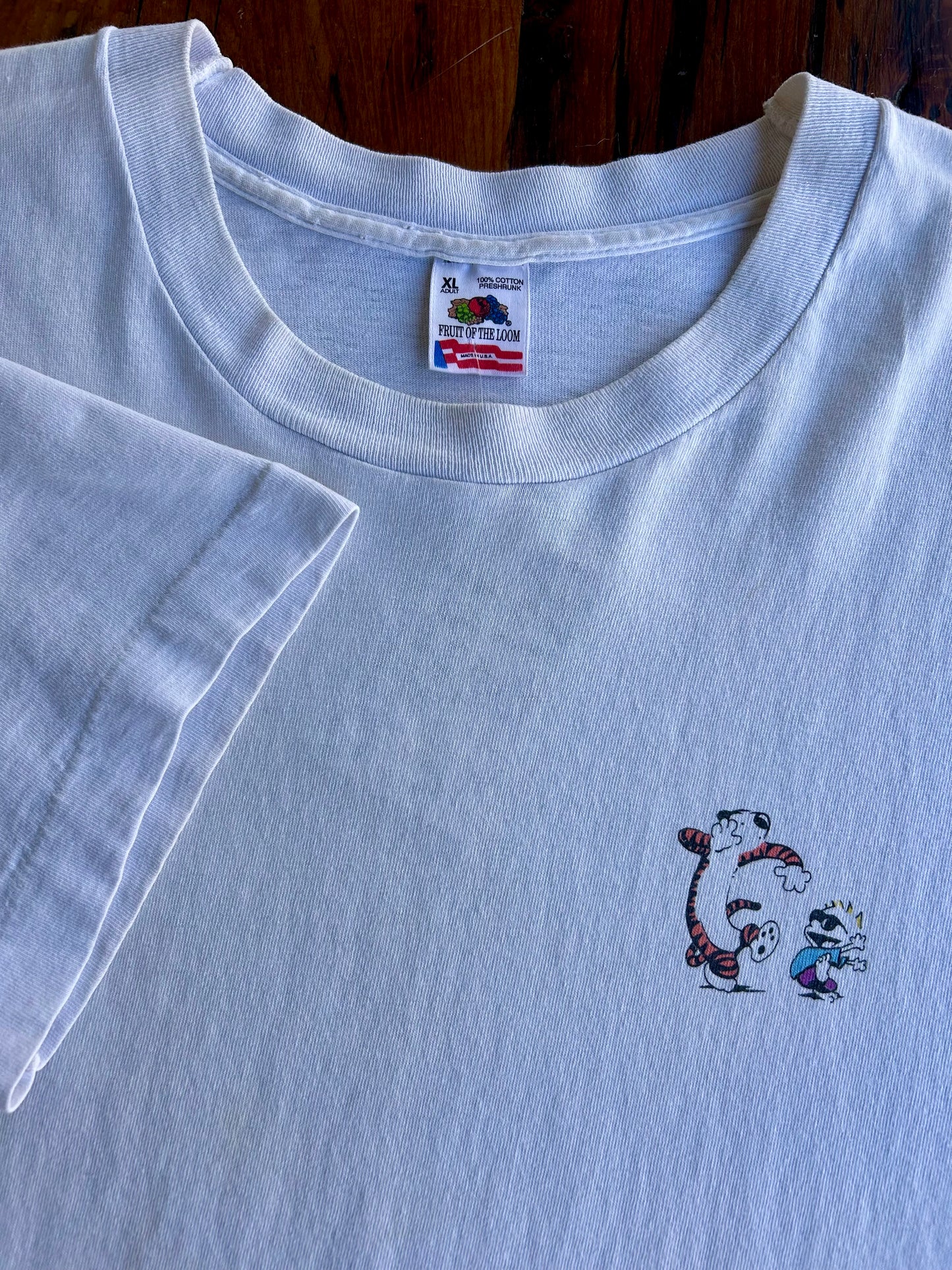 90s Calvin & Hobbes Grateful Dead ‘Saint Of Circumstance’ T-Shirt. Size XL