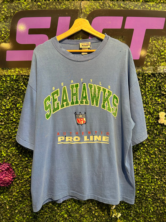 Vintage Seattle Seahawks T-Shirt. Size XL/XXL