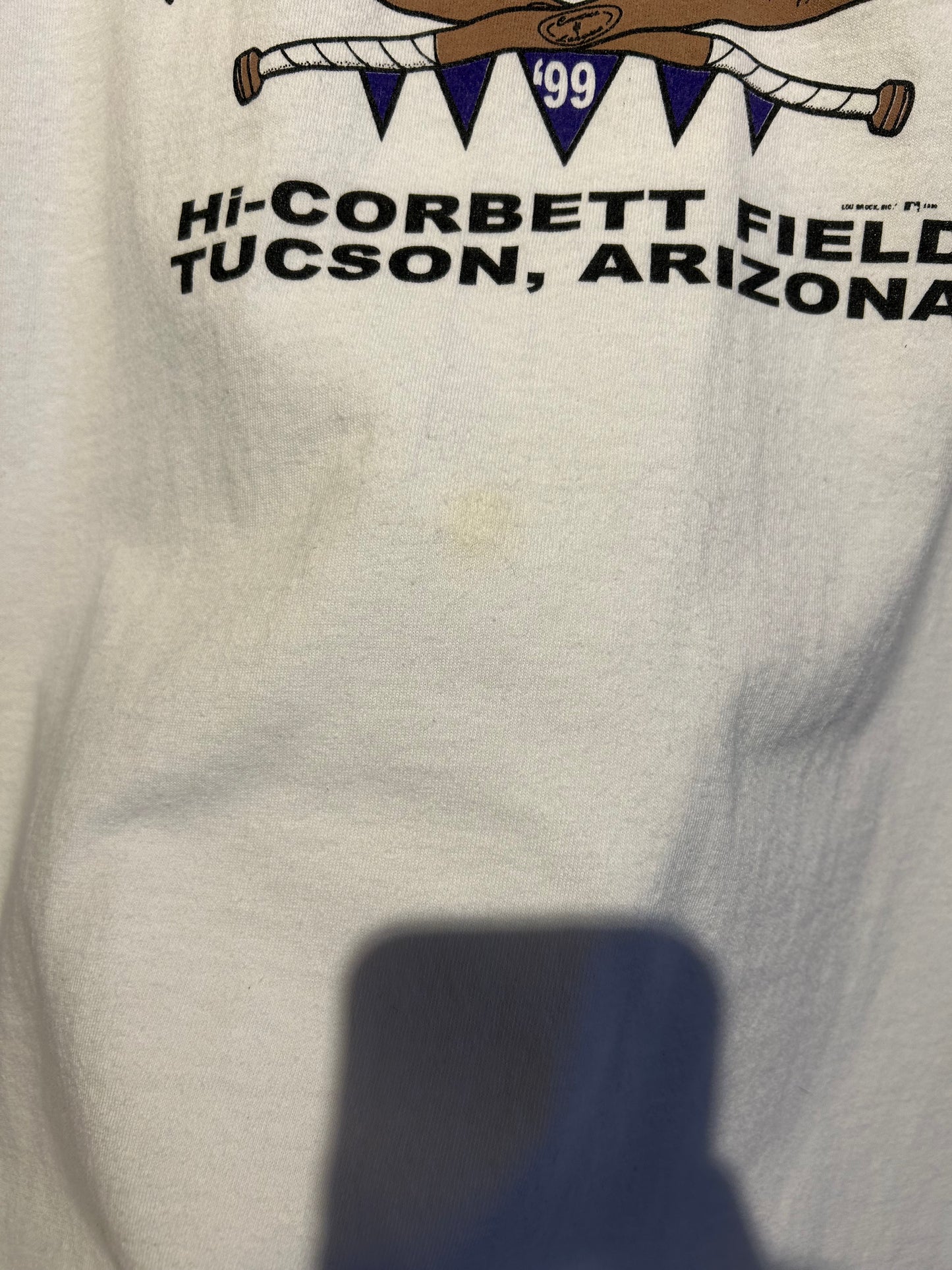 1999 Colorado Rockies Spring Training Cactus League T-Shirt. Size Large