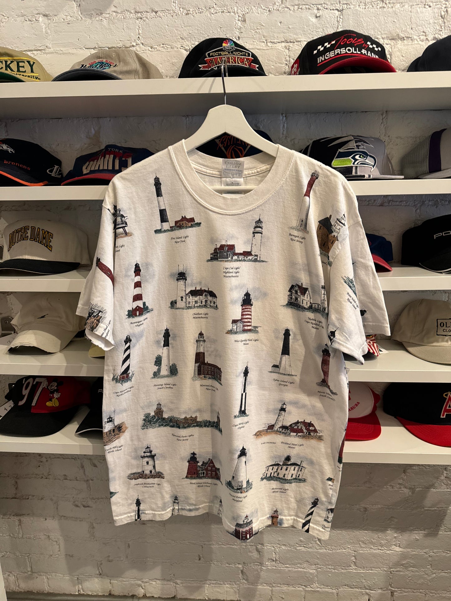 Vintage Lighthouse T-Shirt Size Large