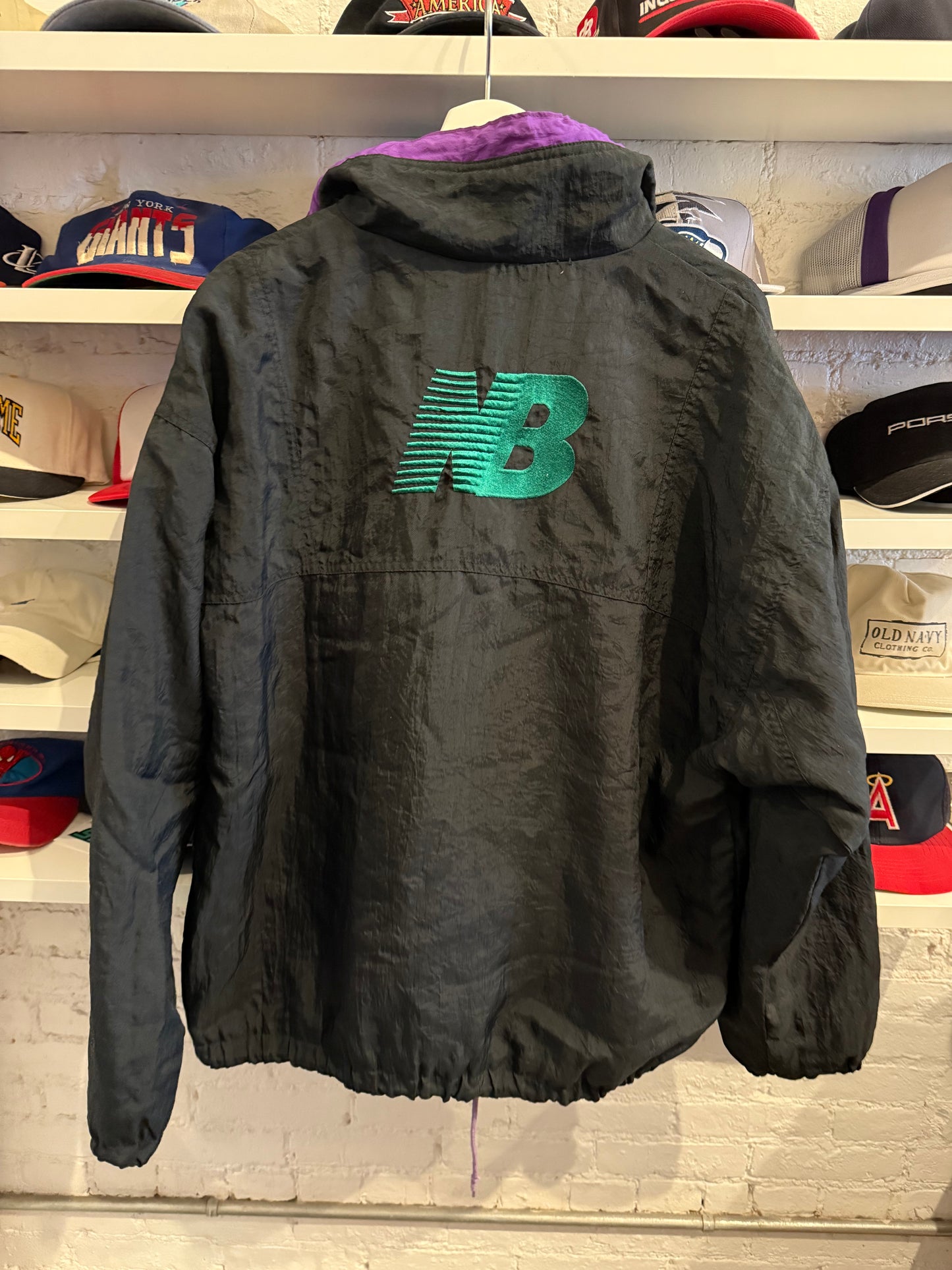 Vintage New Balance 1/4 Zip Windbreaker Size XL