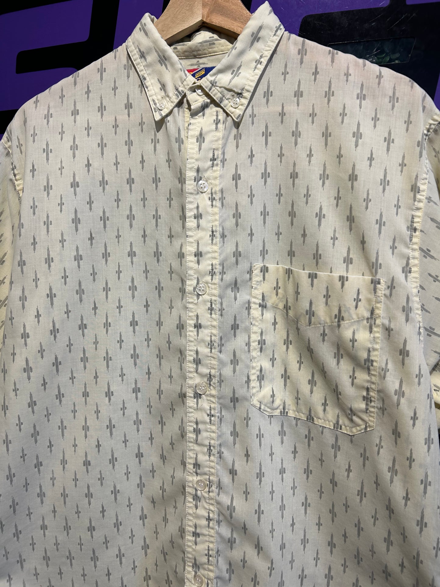Vintage Angels Flight Button-Up Shirt. Size M/L