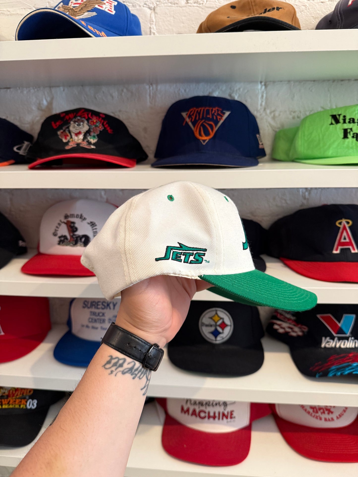 Vintage New York Jets Script Sports Specialties Hat
