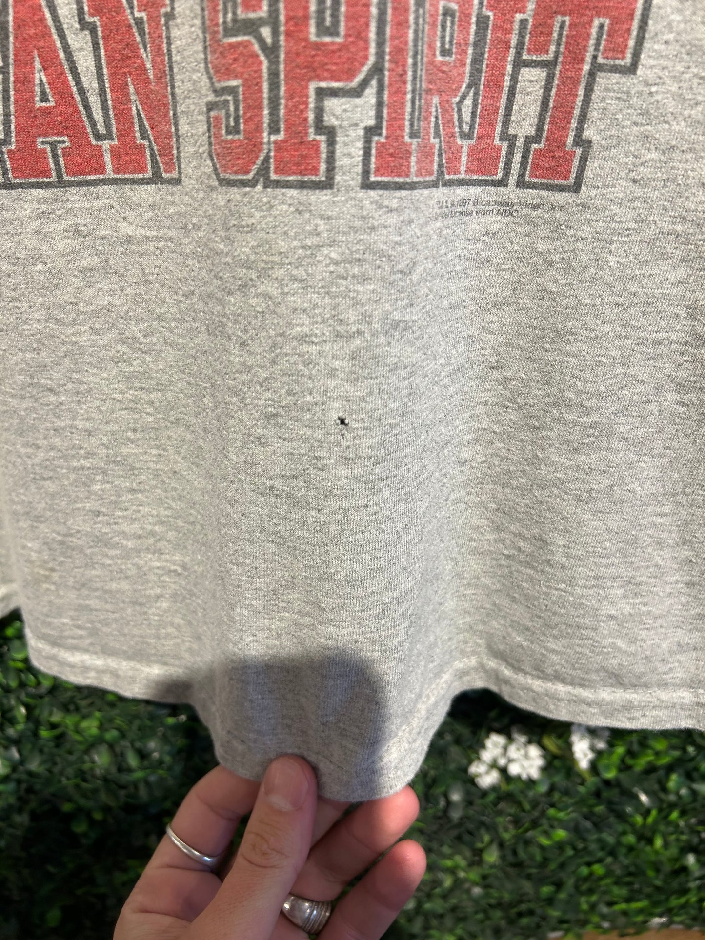1997 Saturday Night Live Spartan Spirit Will Ferrel T-Shirt. Size Medium