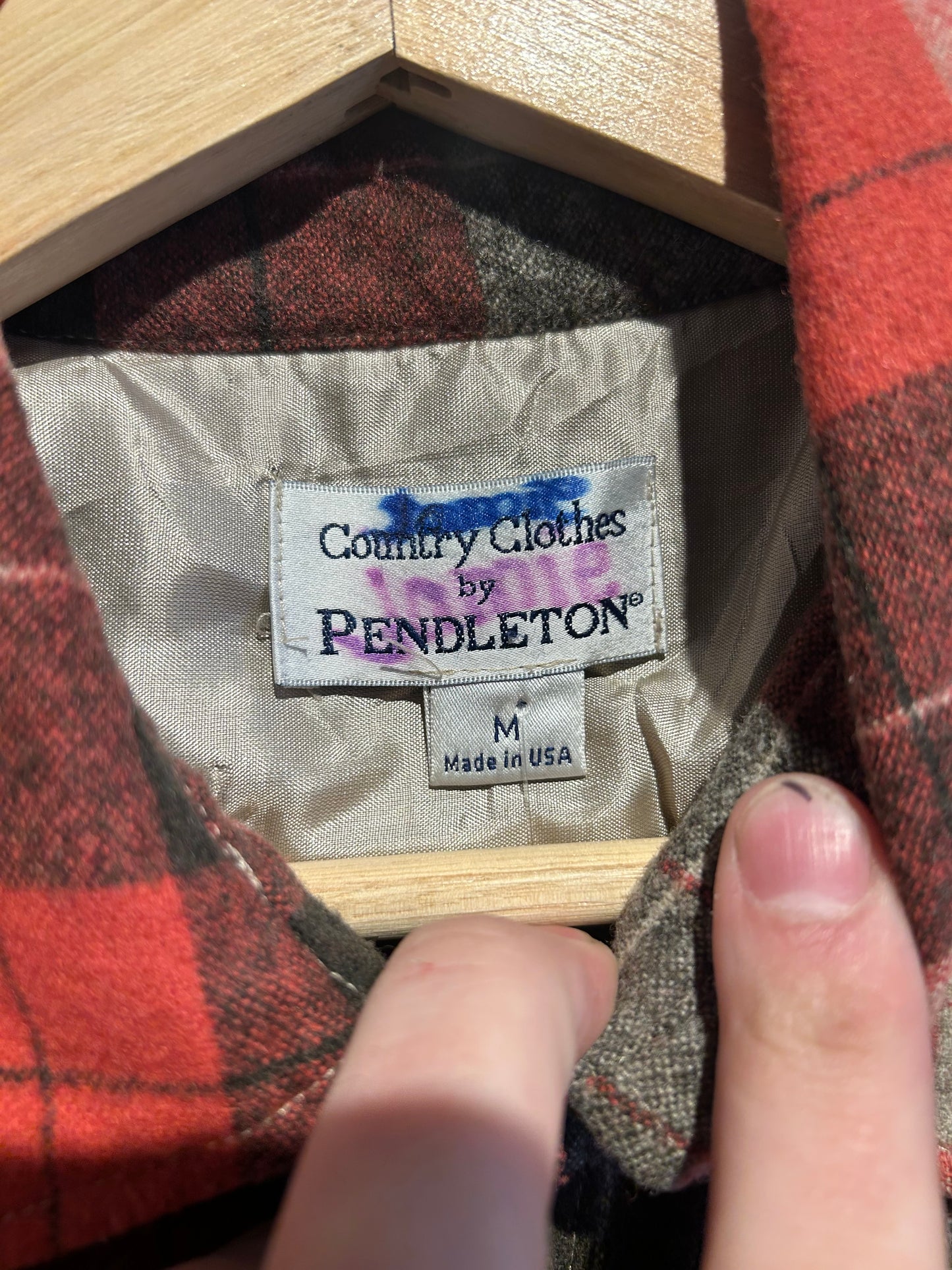 00s Pendleton Wool Button-Up Flannel Shirt. Size S/M