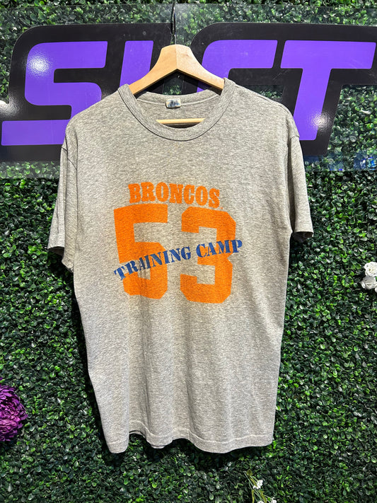 80s Denver Broncos Training Camp Champion T-Shirt. Size M/L
