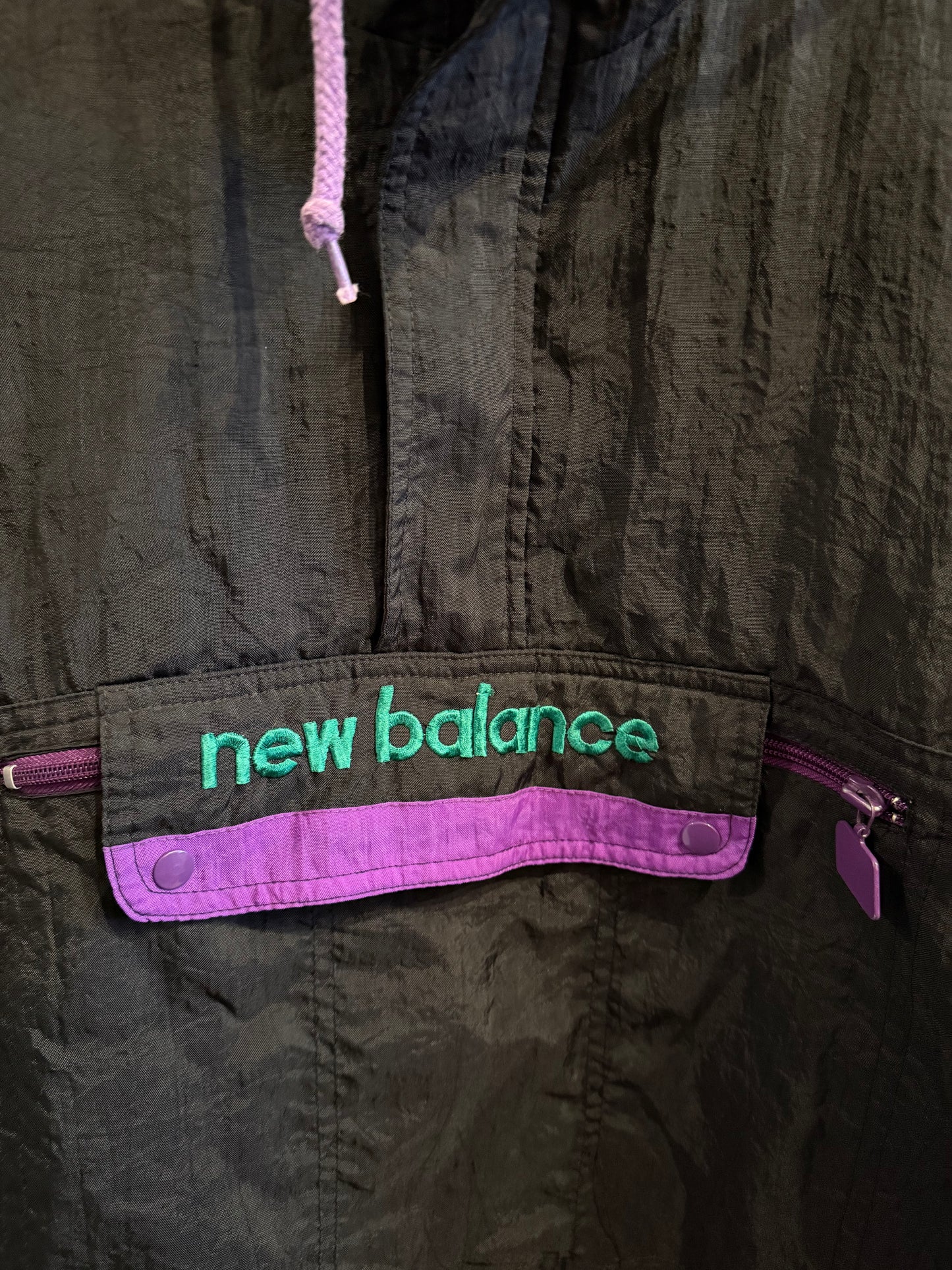 Vintage New Balance 1/4 Zip Windbreaker Size XL