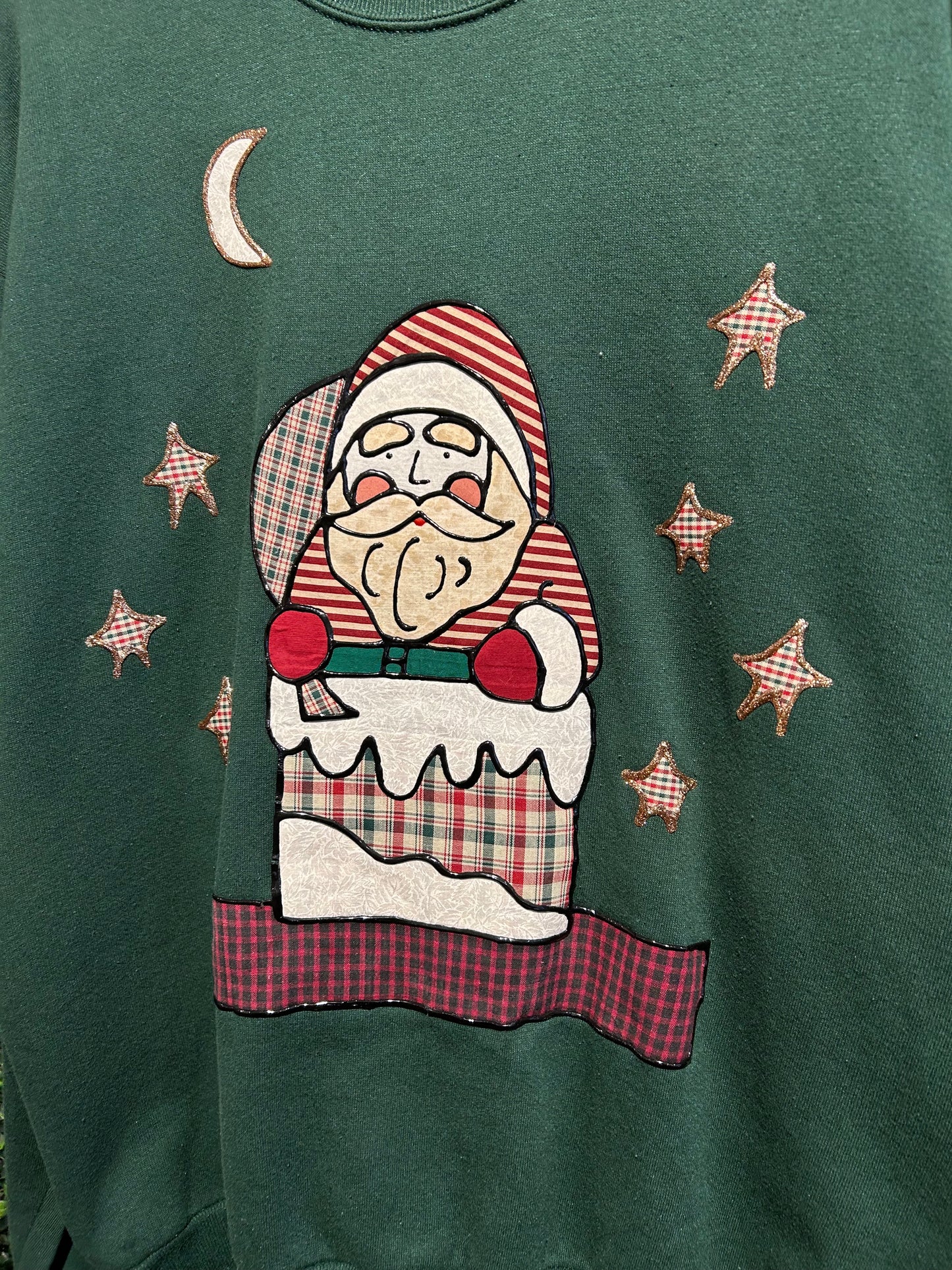 90s Homemade Santa Crewneck. Size XL