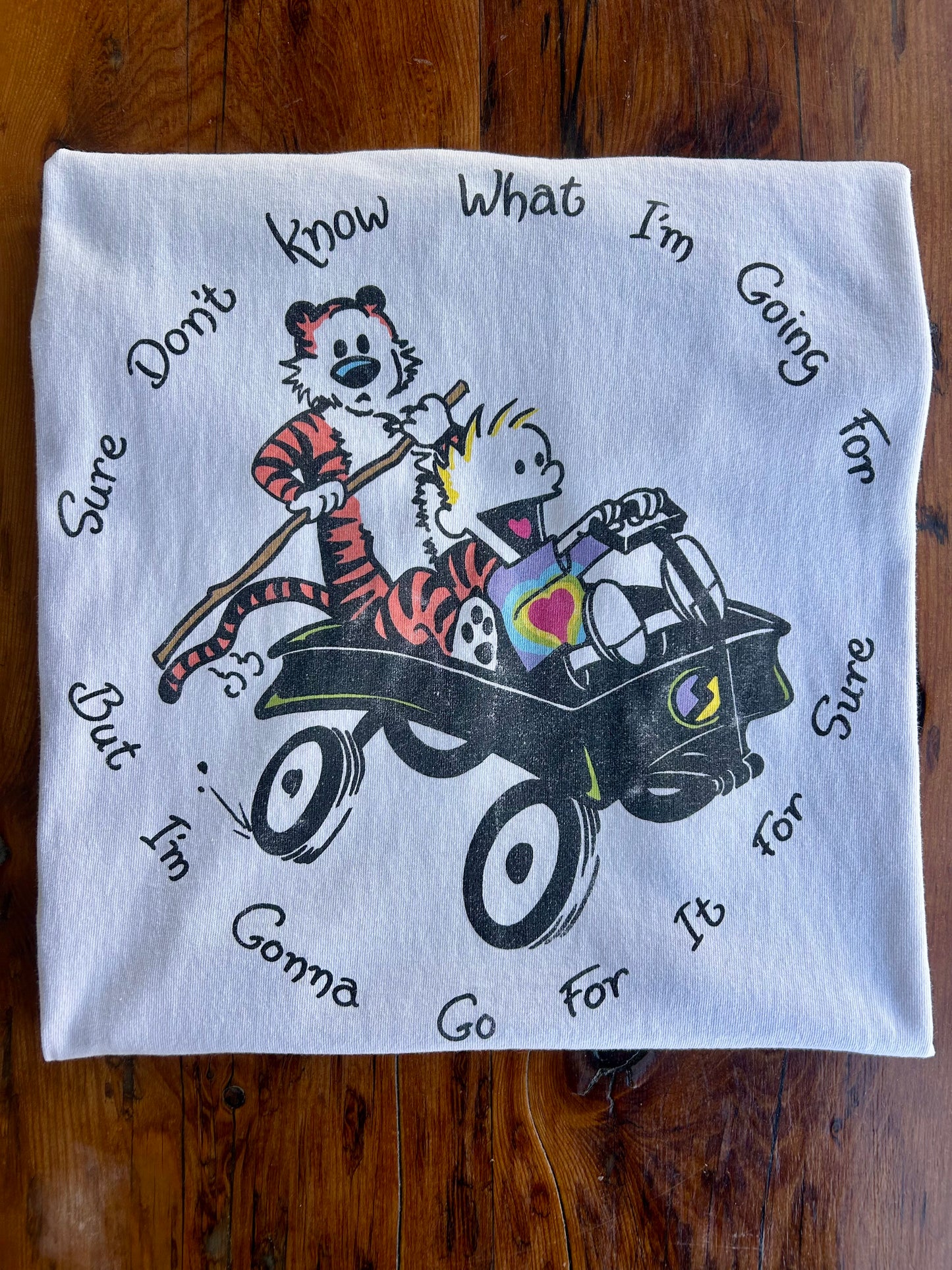 90s Calvin & Hobbes Grateful Dead ‘Saint Of Circumstance’ T-Shirt. Size XL