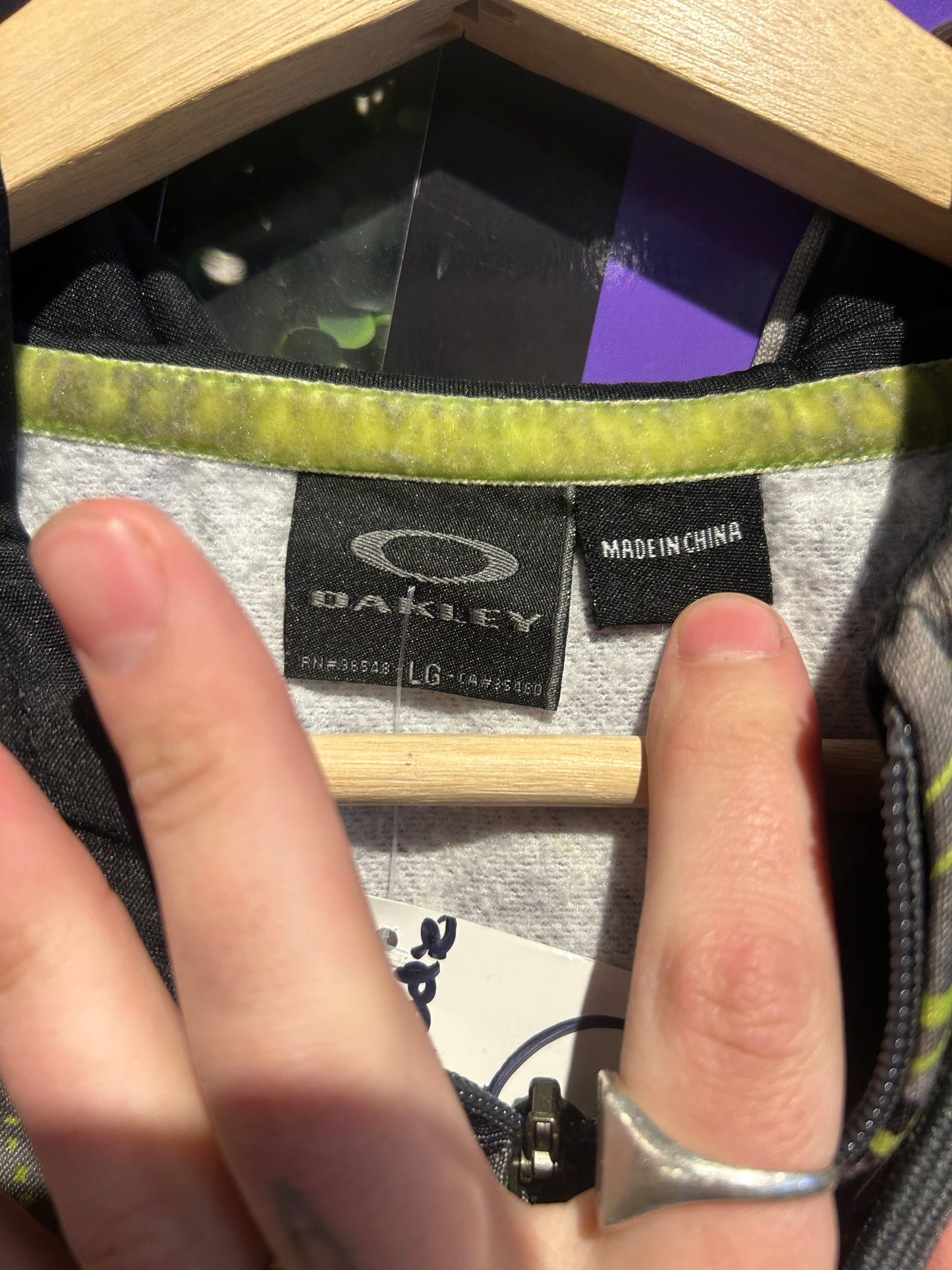 Oakley Zip-Up Hoodie. Size Large
