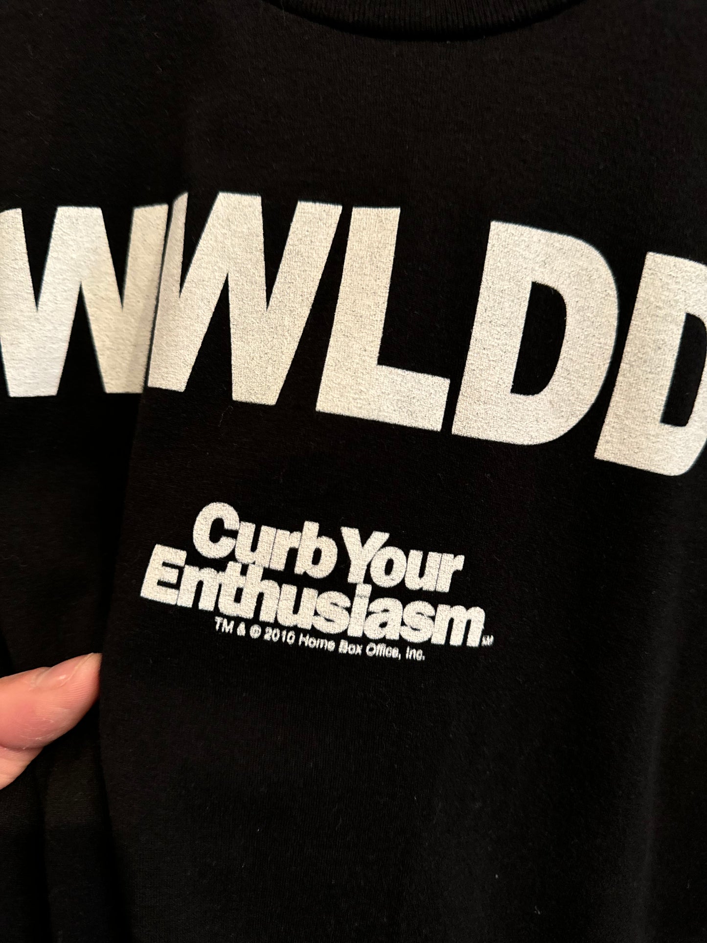 2010 HBO Curb Your Enthusiasm WWLD Larry David T-Shirt Size Large