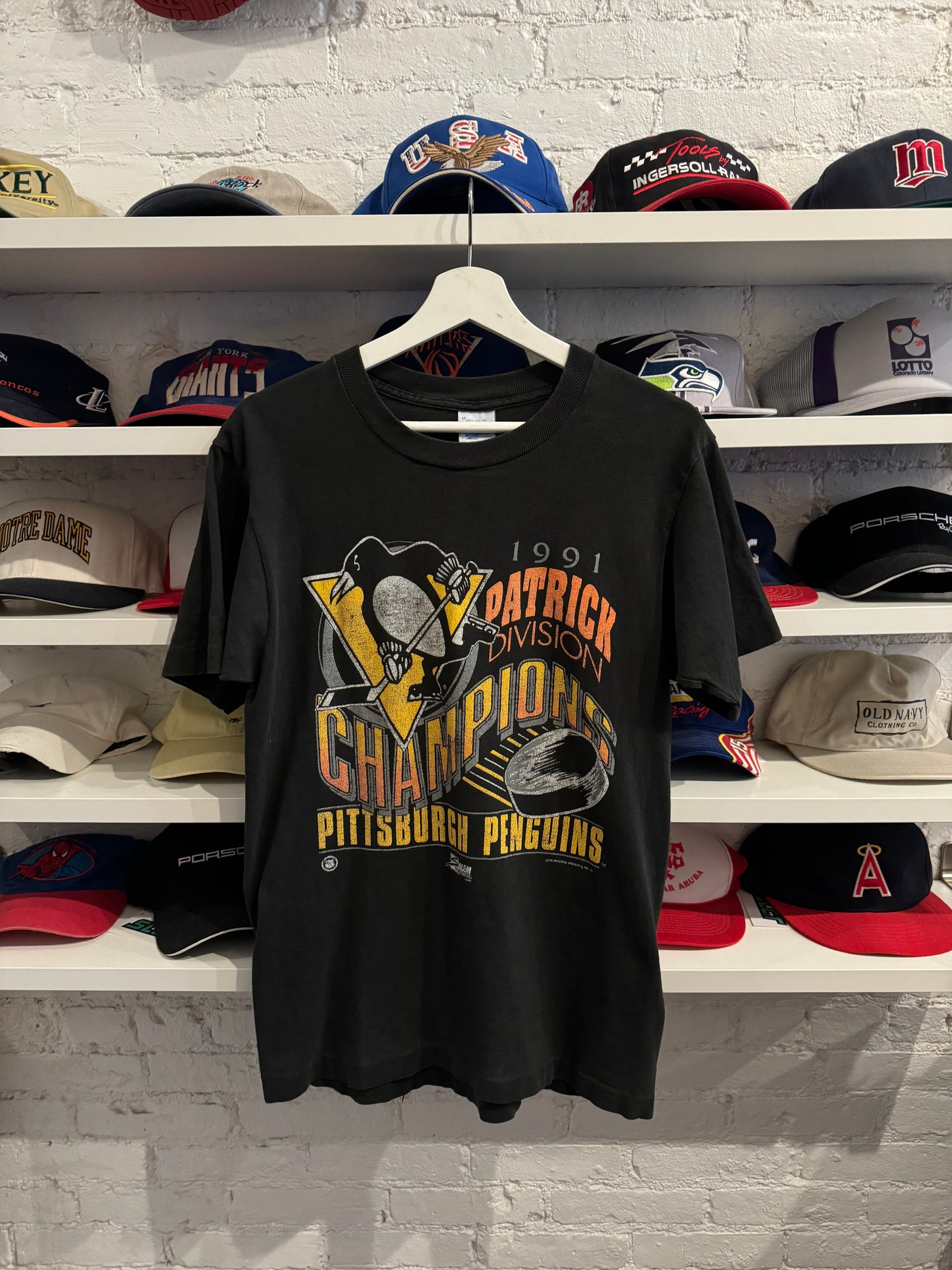 Salem 1991 Pittsburgh Penguins T-Shirt Size Medium