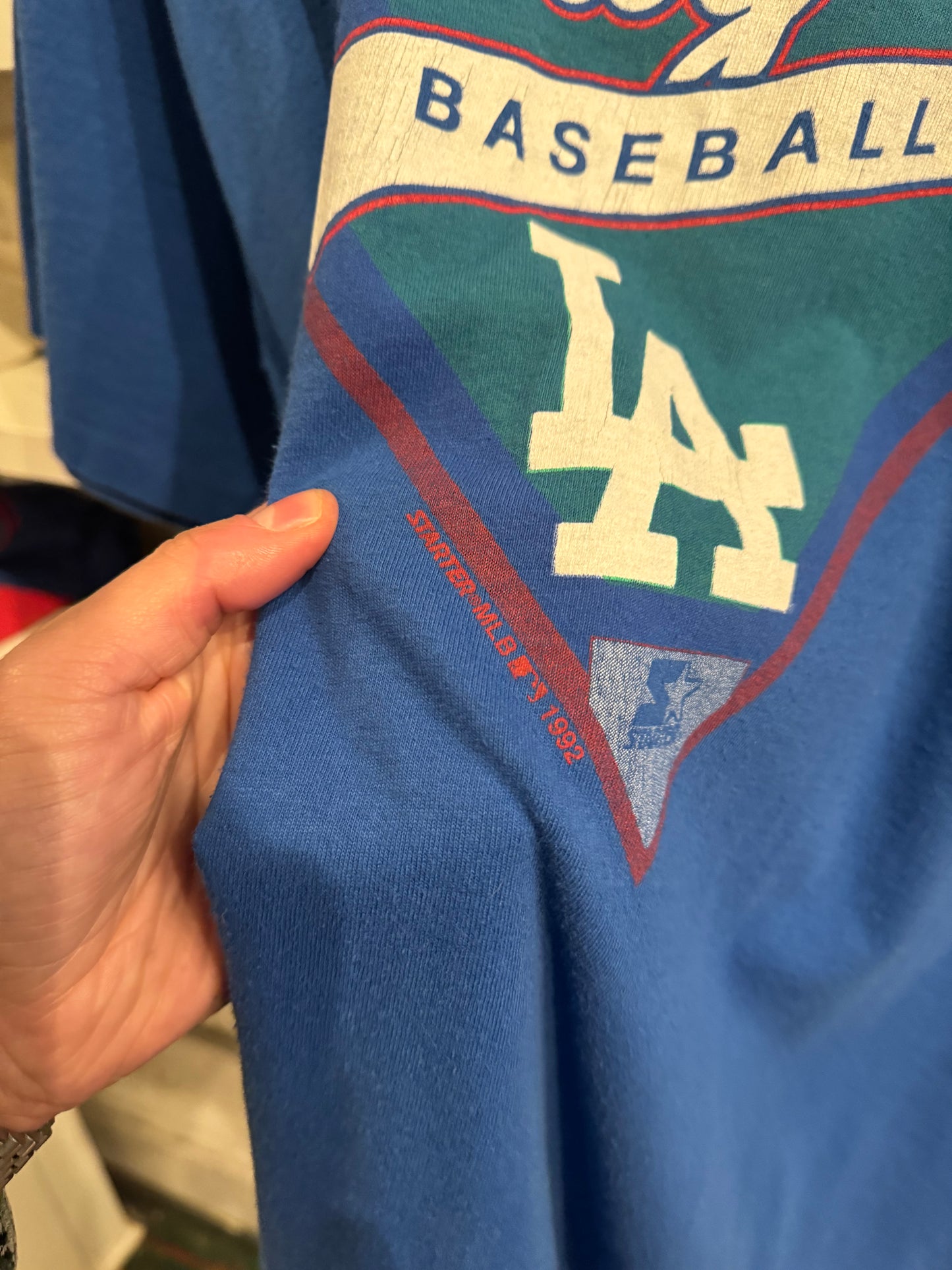 Vintage 1992 Starter Los Angeles Dodgers T-Shirt Size XL