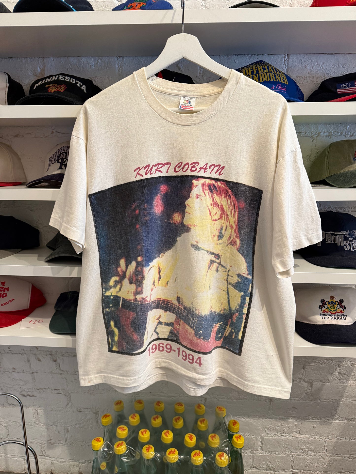 Vintage Kurt Cobain Memorial T-Shirt Size XL