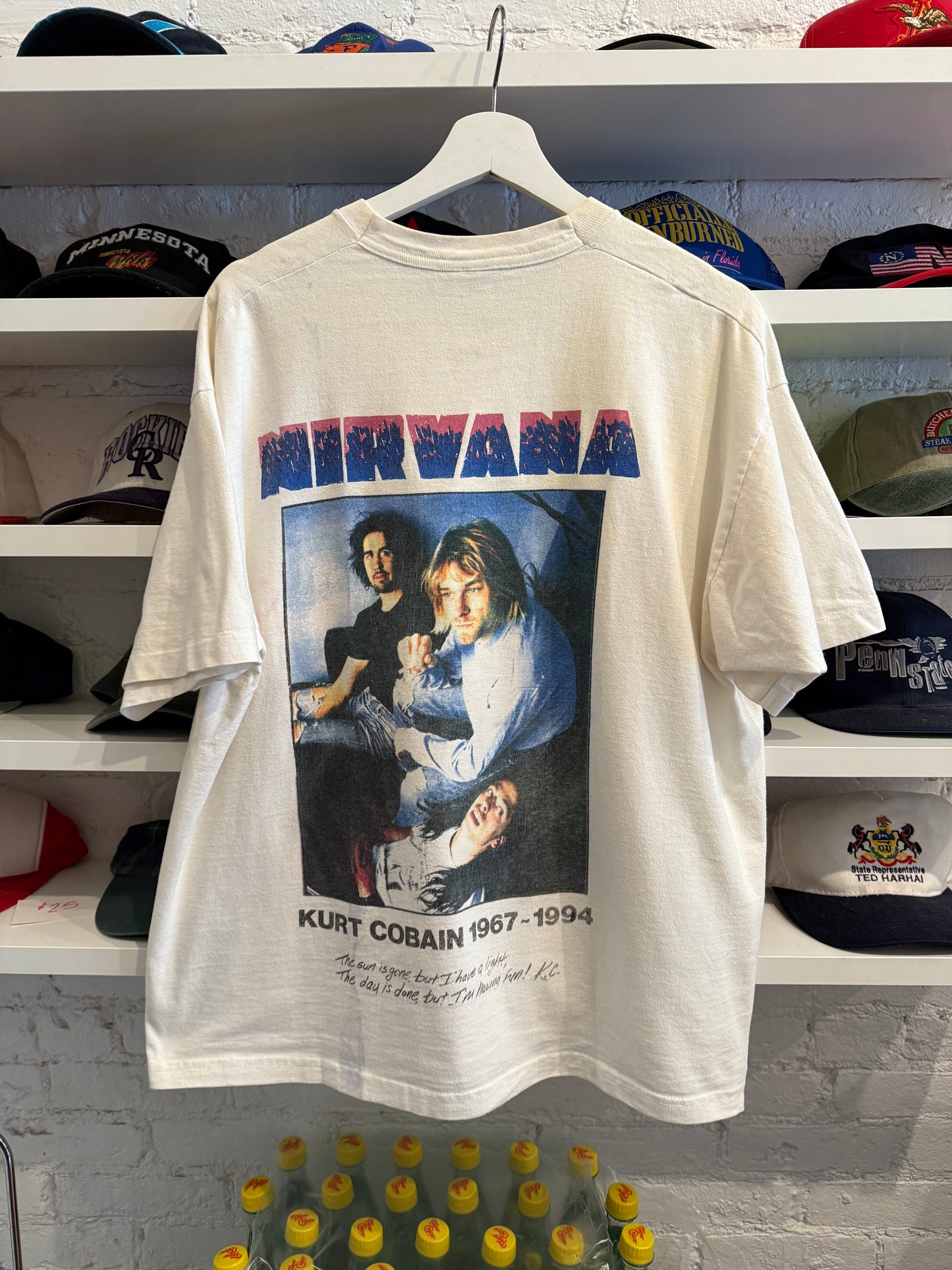 Vintage Kurt Cobain Memorial T-Shirt Size XL