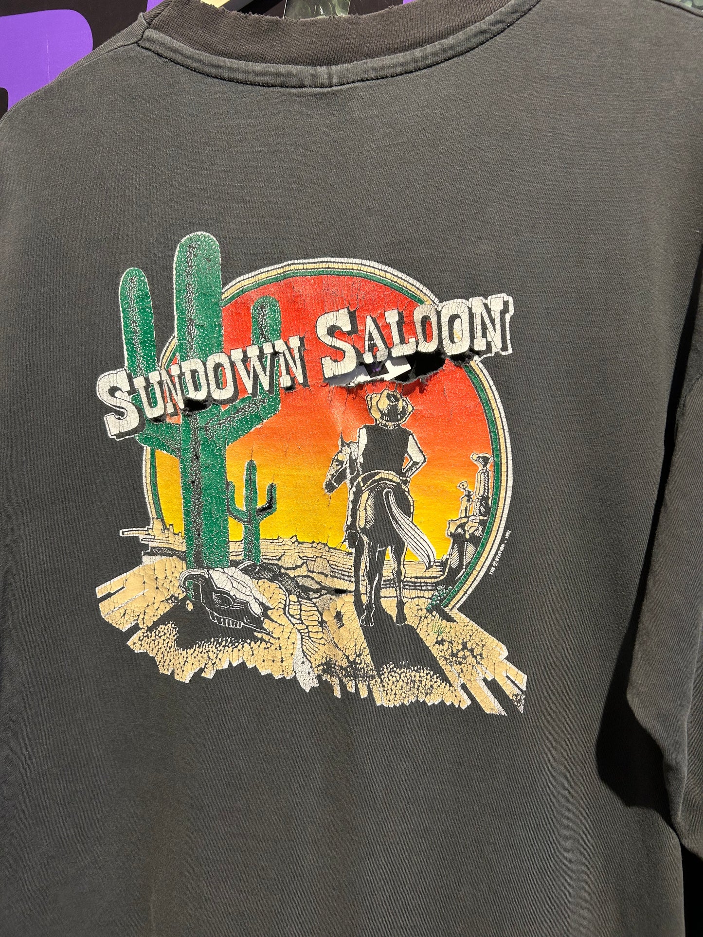 1992 Sundown Saloon ‘The Downer’ Boulder LS Shirt. Size Large