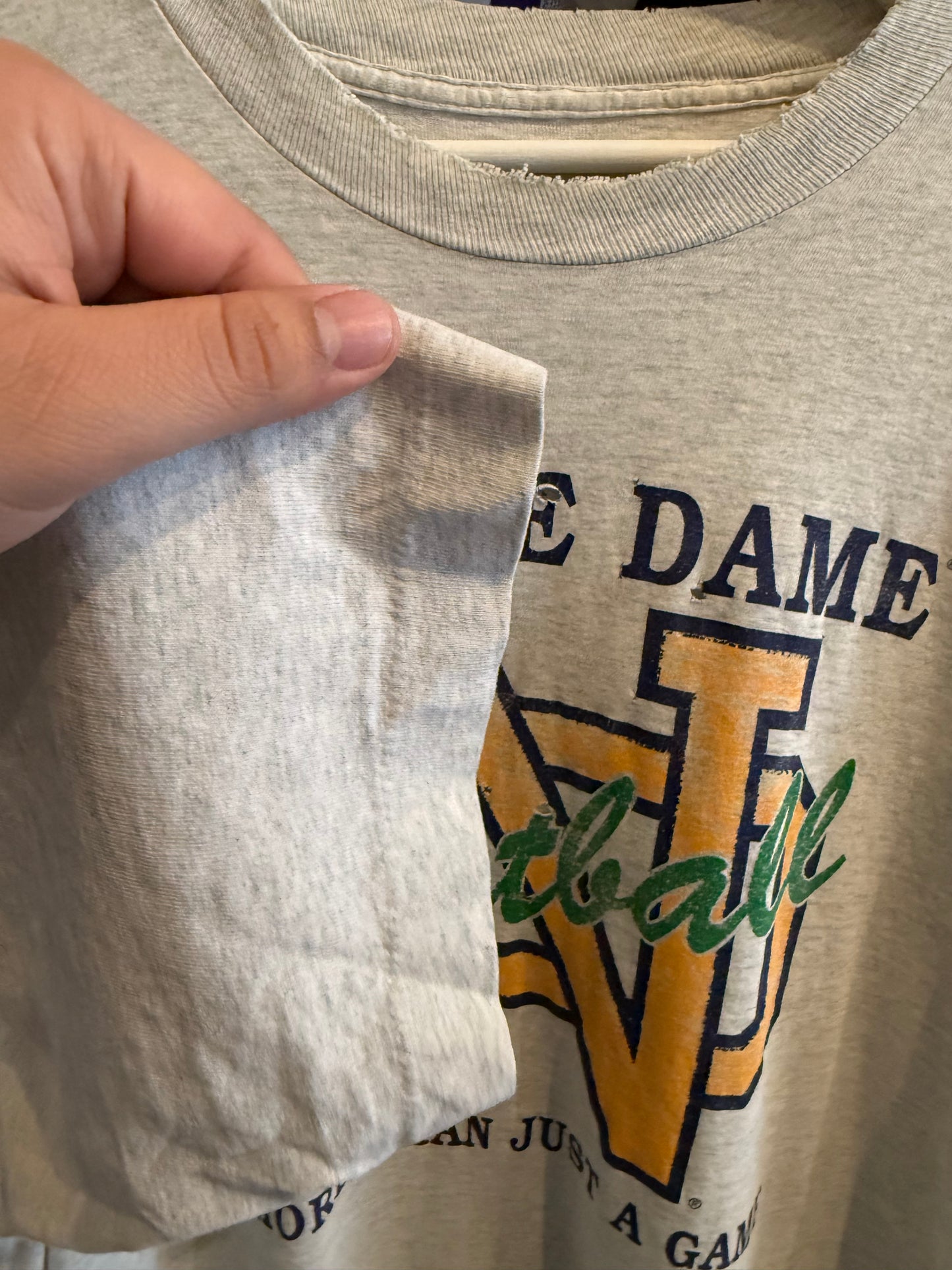 Vintage Notre Dame Football T-Shirt Size 2XL