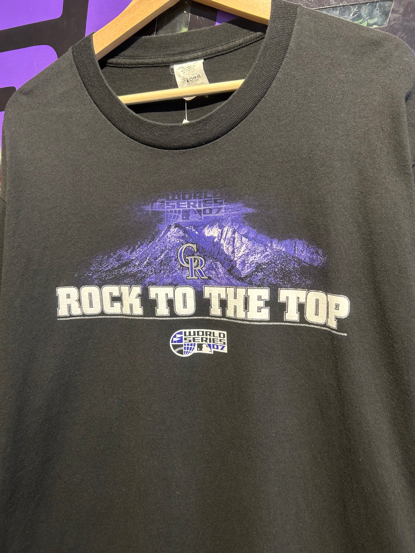 2007 Colorado Rockies World Series LS Shirt. Size L/XL