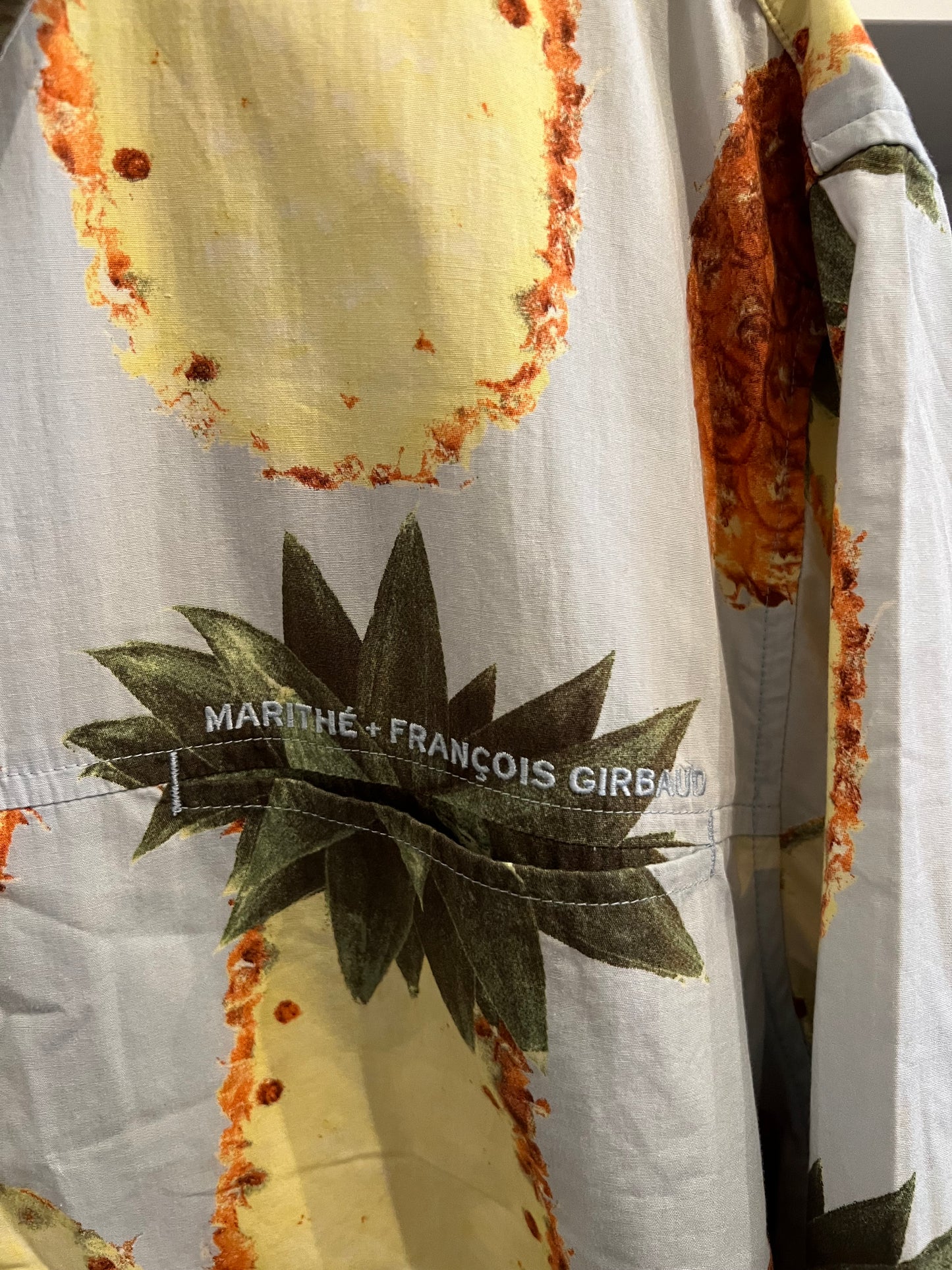 Girbaud Pineapple Button Up Size XL