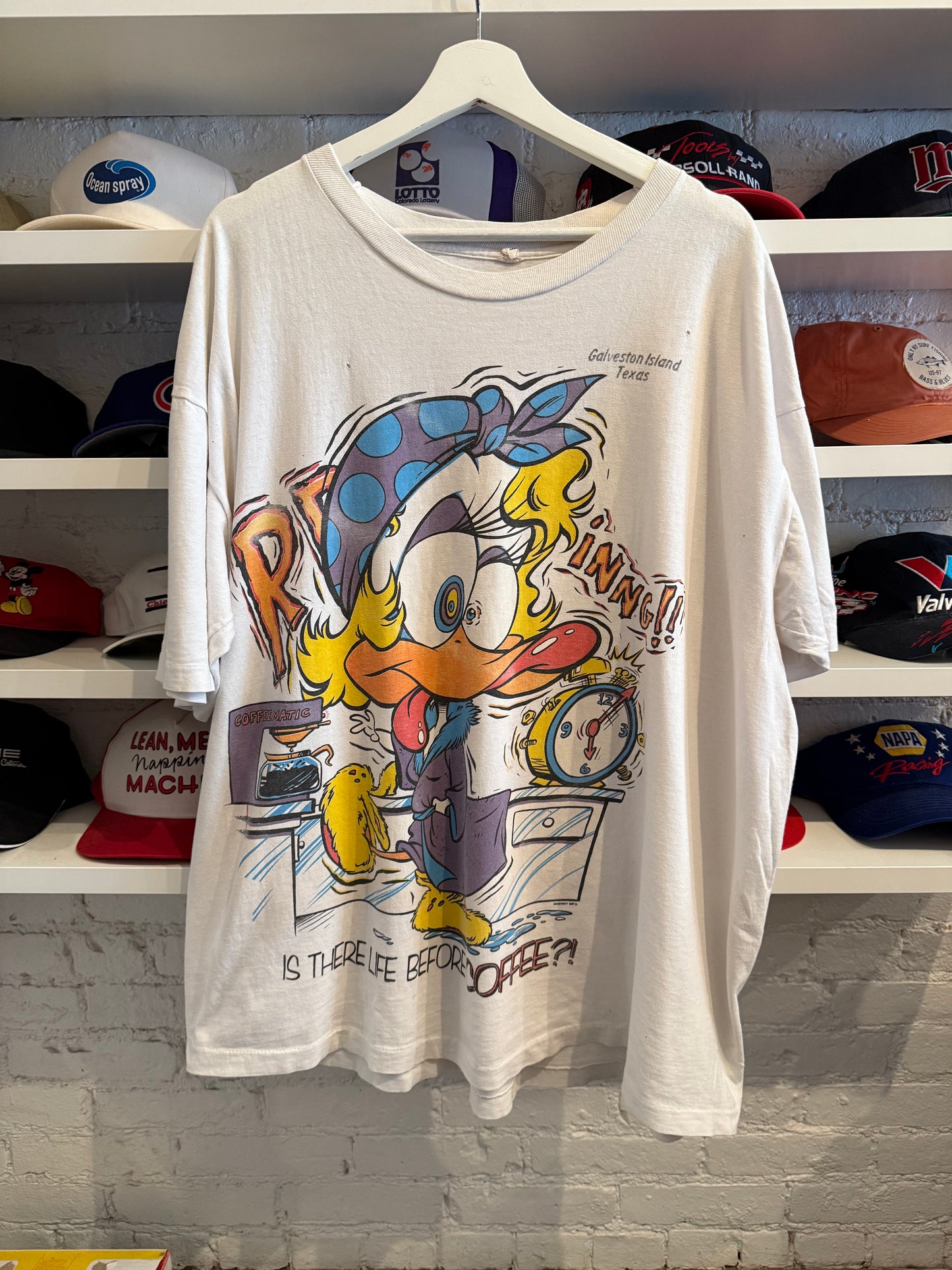 Vintage Life Before Coffee T-Shirt Size 2XL
