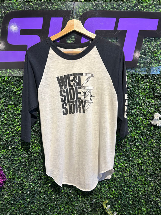 1984 West Side Story Musical 3/4 Sleeve Shirt. Size Medium