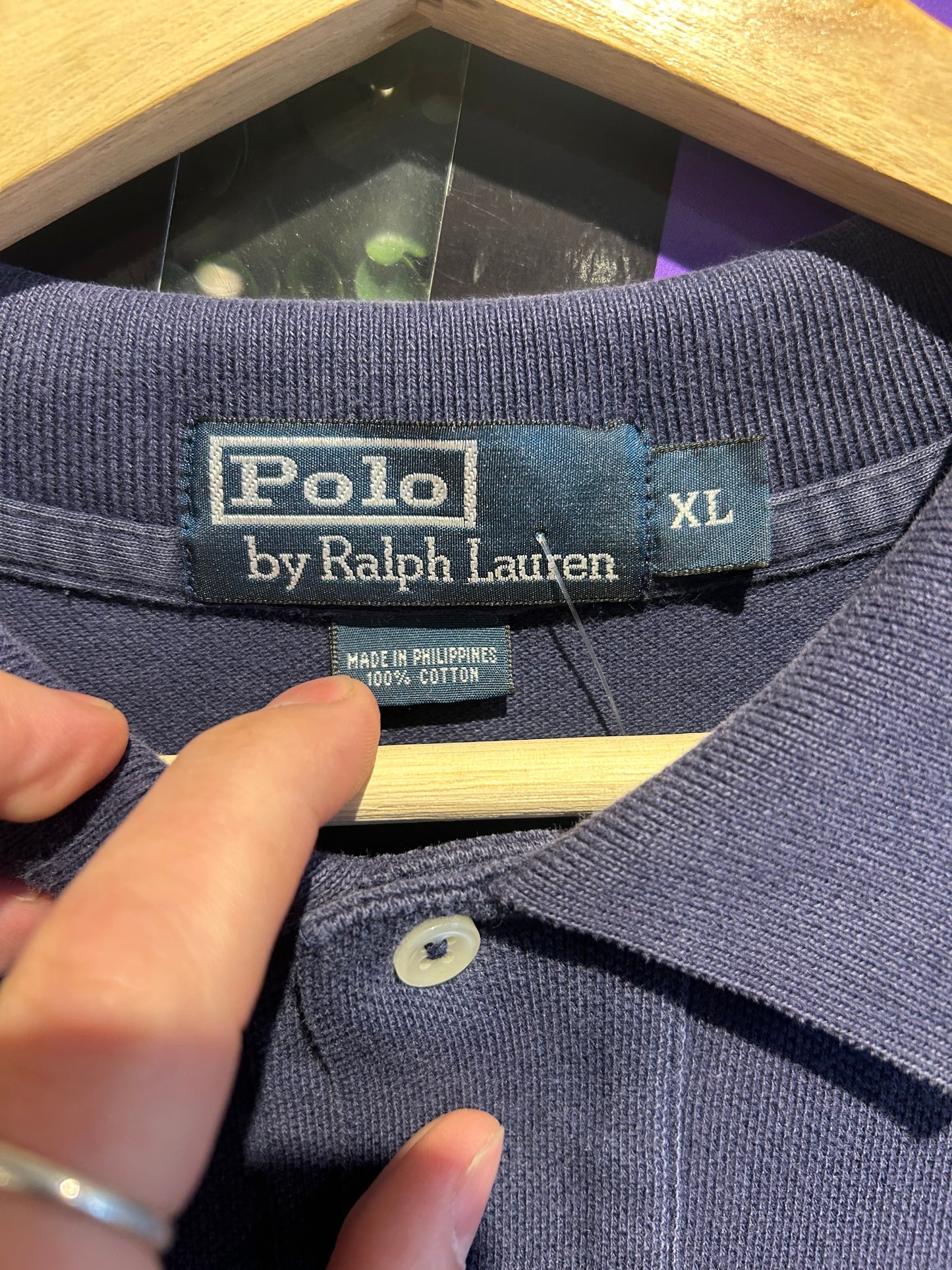 00s Polo Ralph Lauren LS Polo Shirt. Size XL