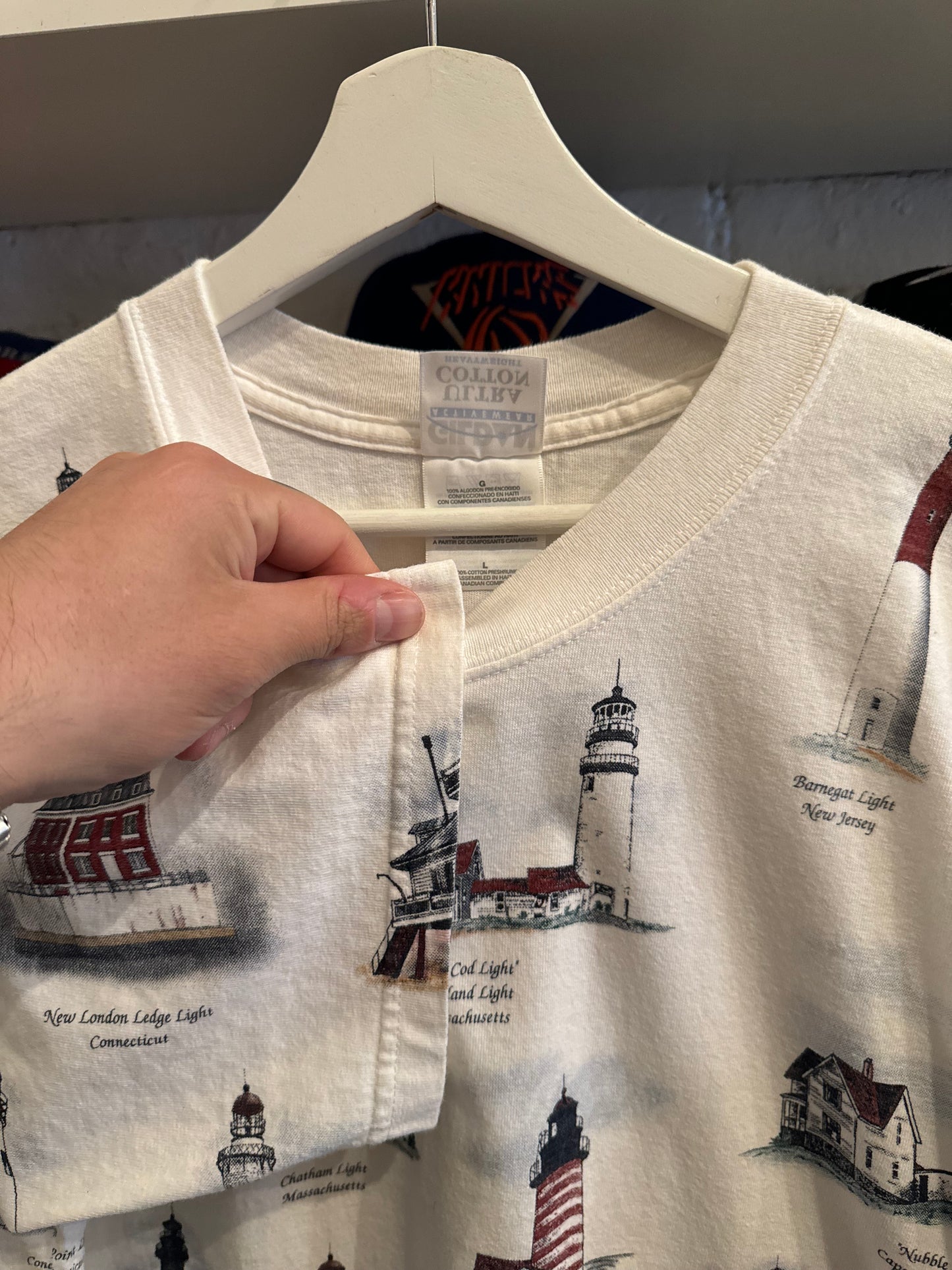 Vintage Lighthouse T-Shirt Size Large