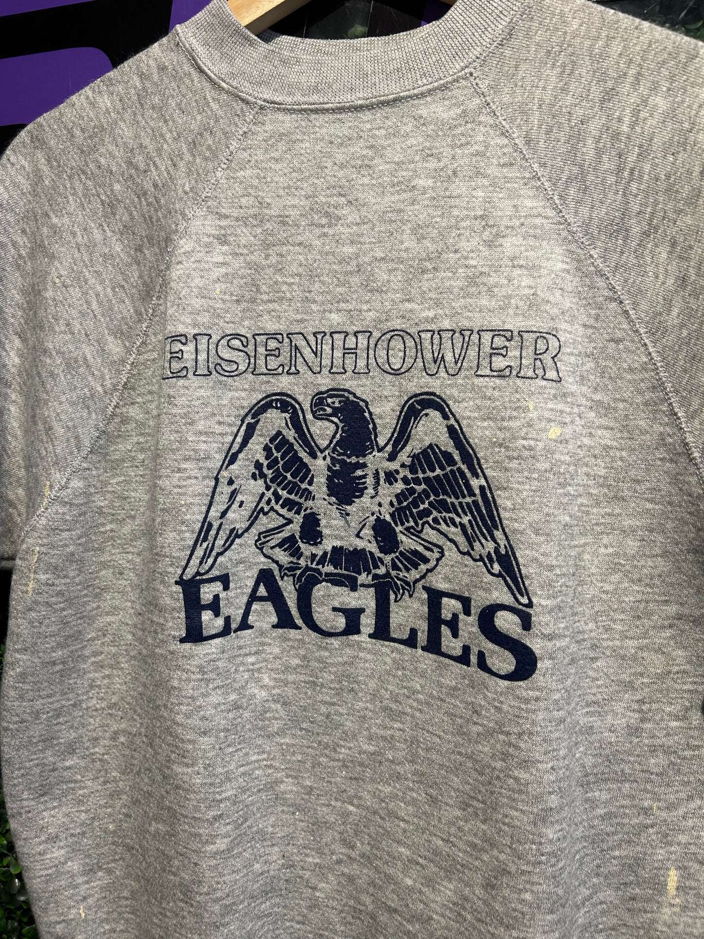 80w Eisenhower Eagles Short-Sleeve Crewneck. Size M/L