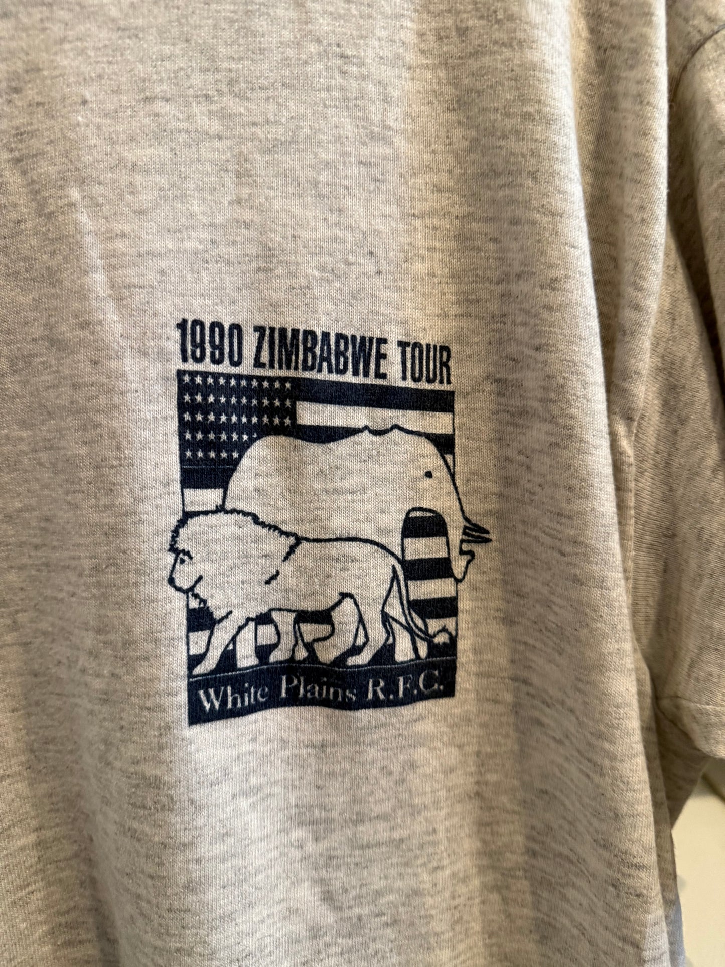 1990 Zimbabwe Tour T-Shirt Size Large