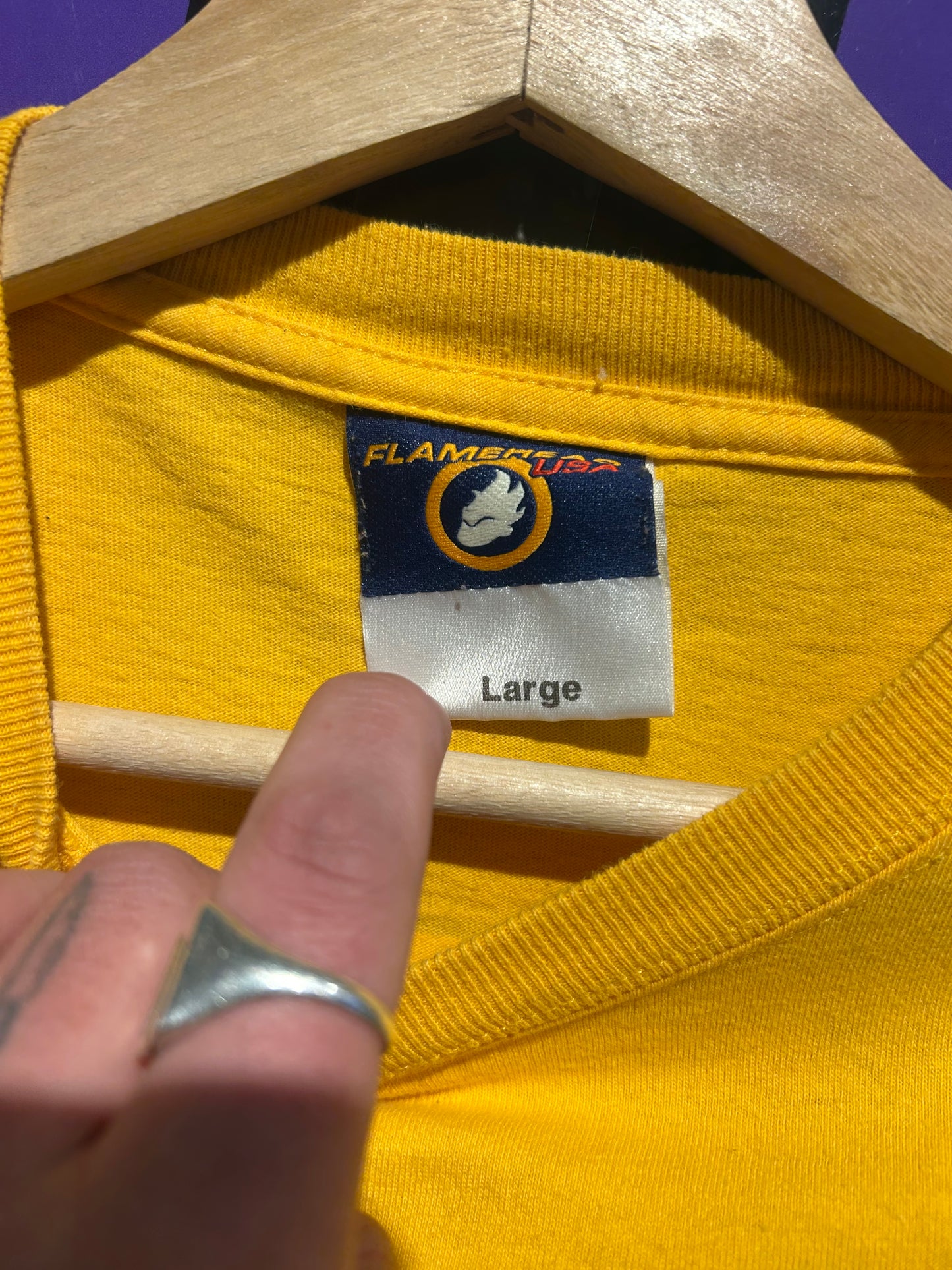 2000 JNCO Flamehead Skate LS Shirt. Size Medium