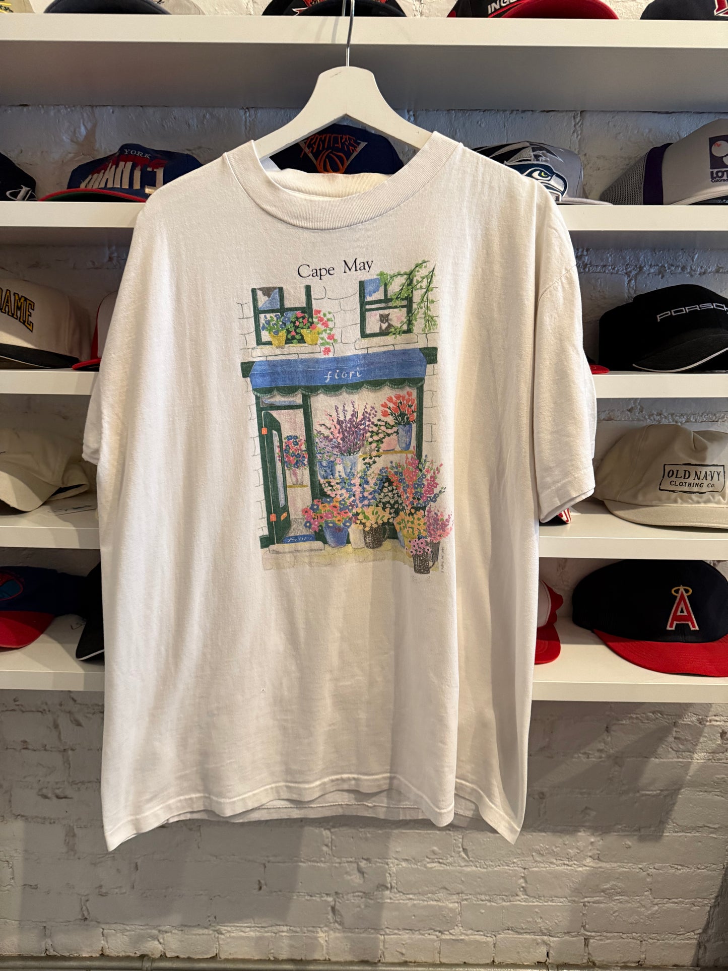 Vintage Cape May Florist T-Shirt Size XL