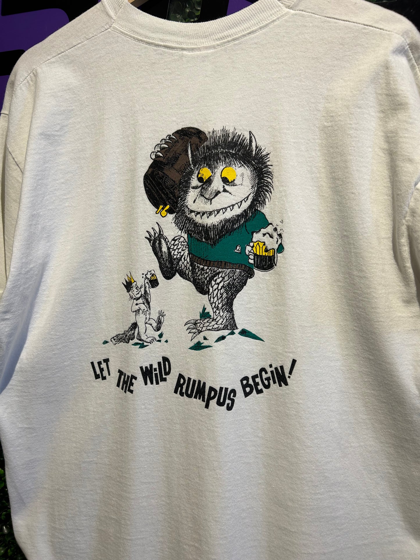 90s Colorado Buffaloes Where The Wild Things Are ‘Let The Wild Rumpus Begin’ T-Shirt. Size L/XL