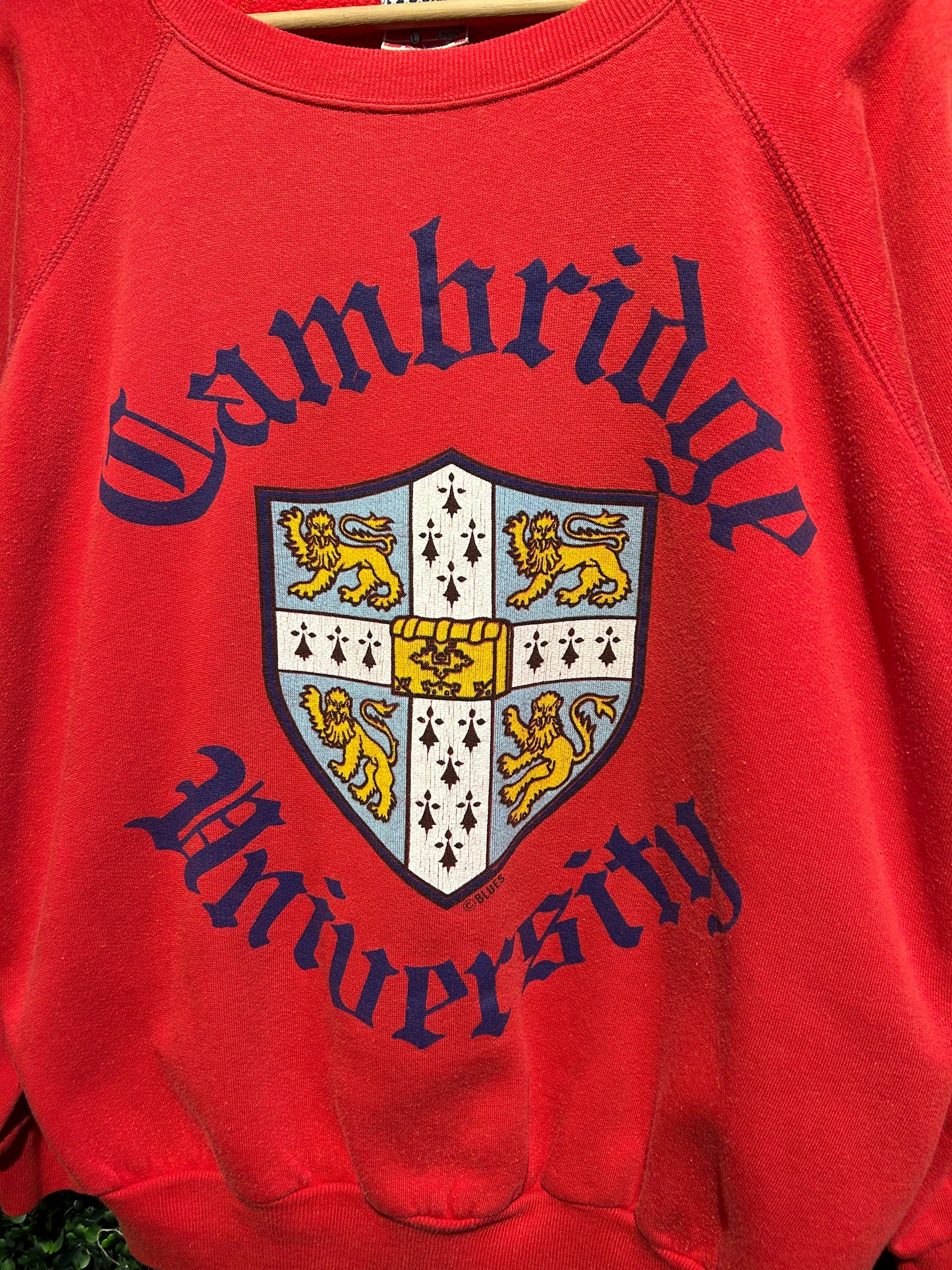 80s Cambridge University Crewneck. Size Medium