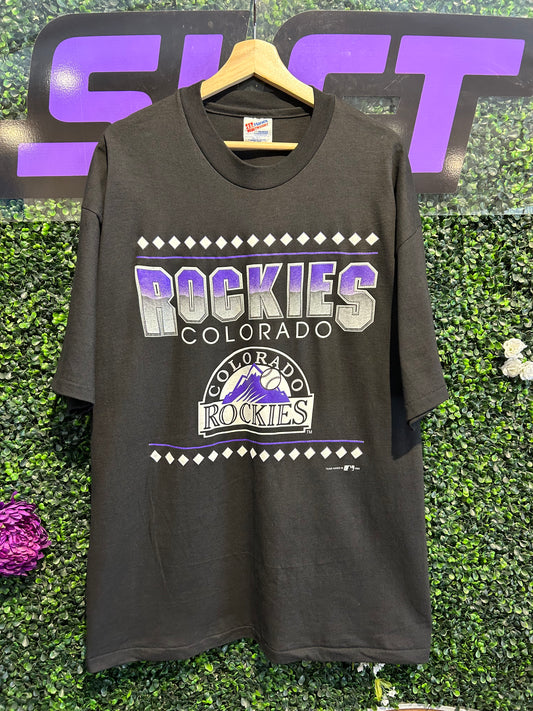 1993 Colorado Rockies T-Shirt. Size XXL