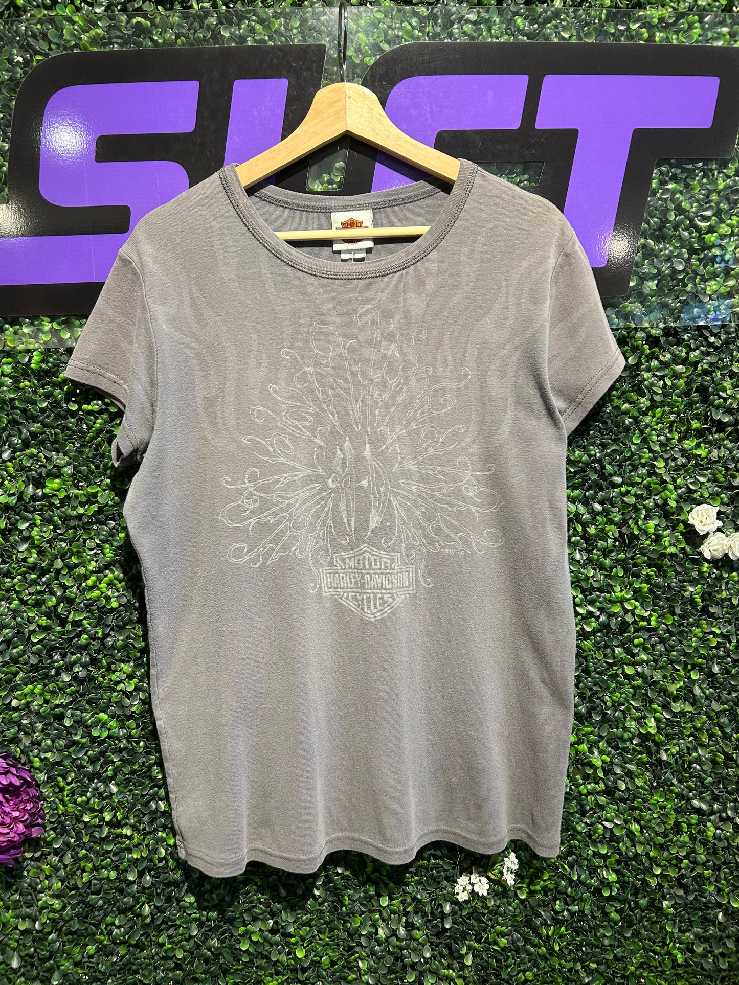 2007 Harley Davidson Femme T-Shirt. Size L/XL