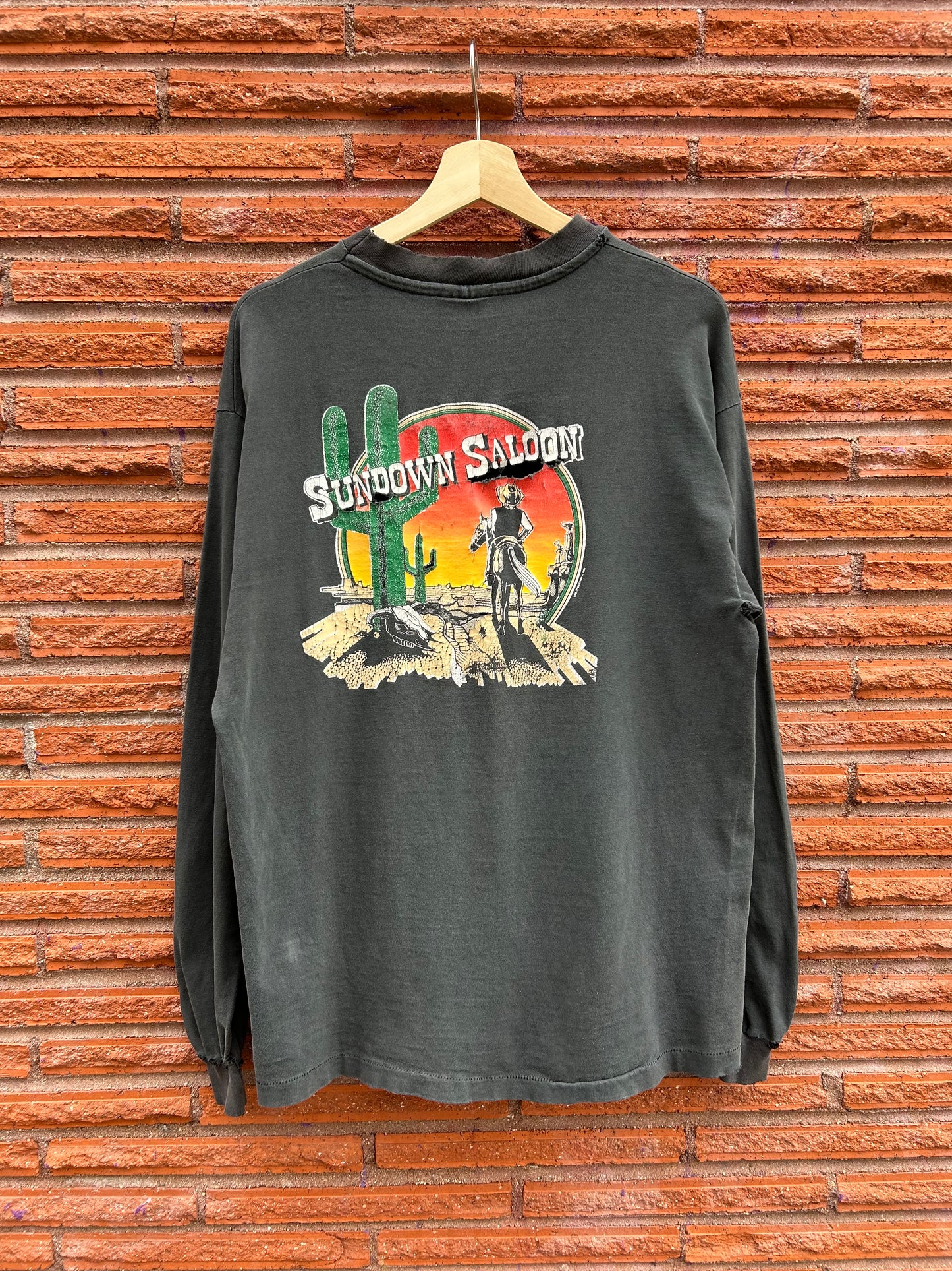 1992 Sundown Saloon ‘The Downer’ Boulder LS Shirt. Size Large
