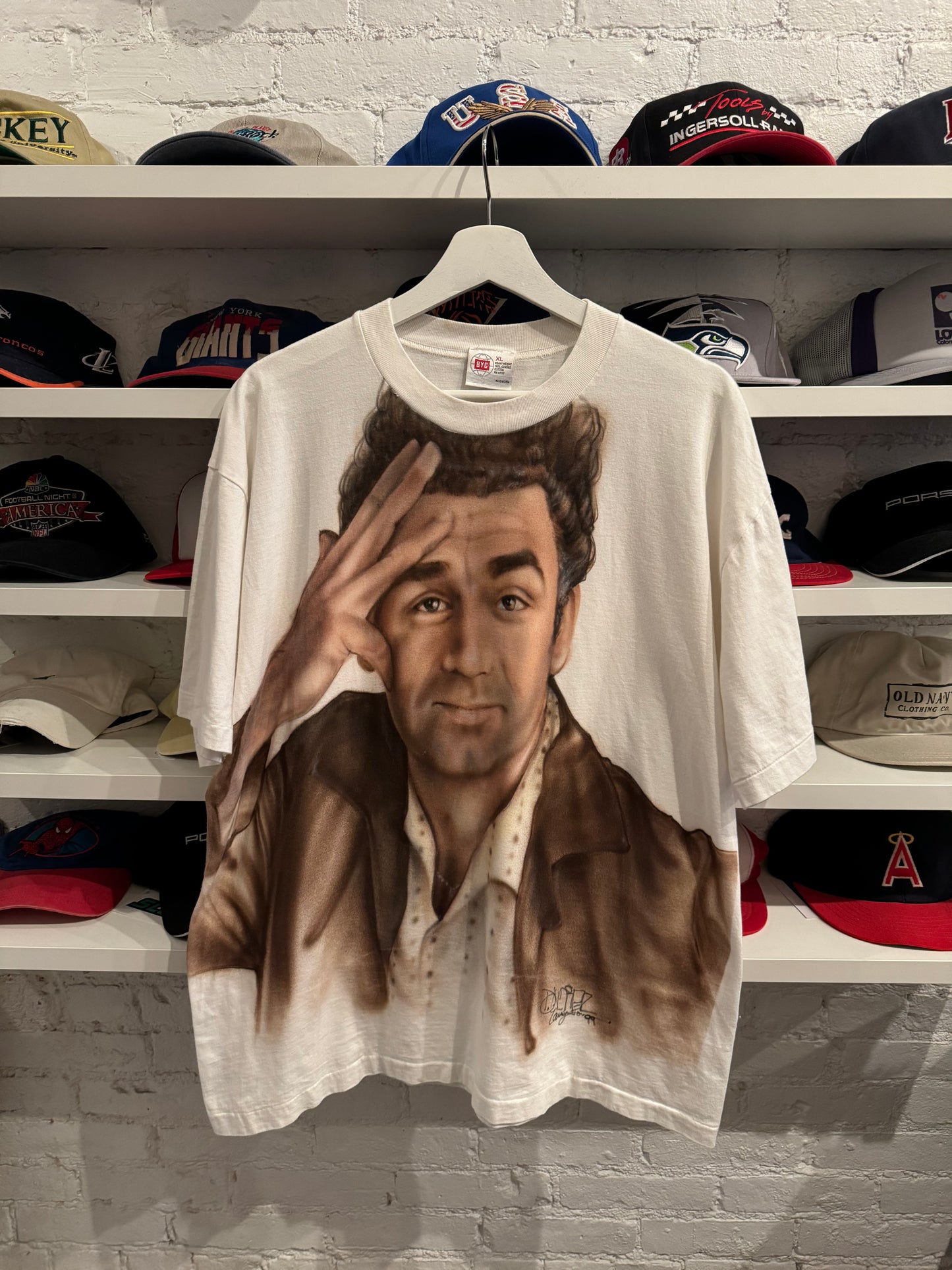 Vintage 1999 Airbrush Seinfeld Kramer T-Shirt Size XL