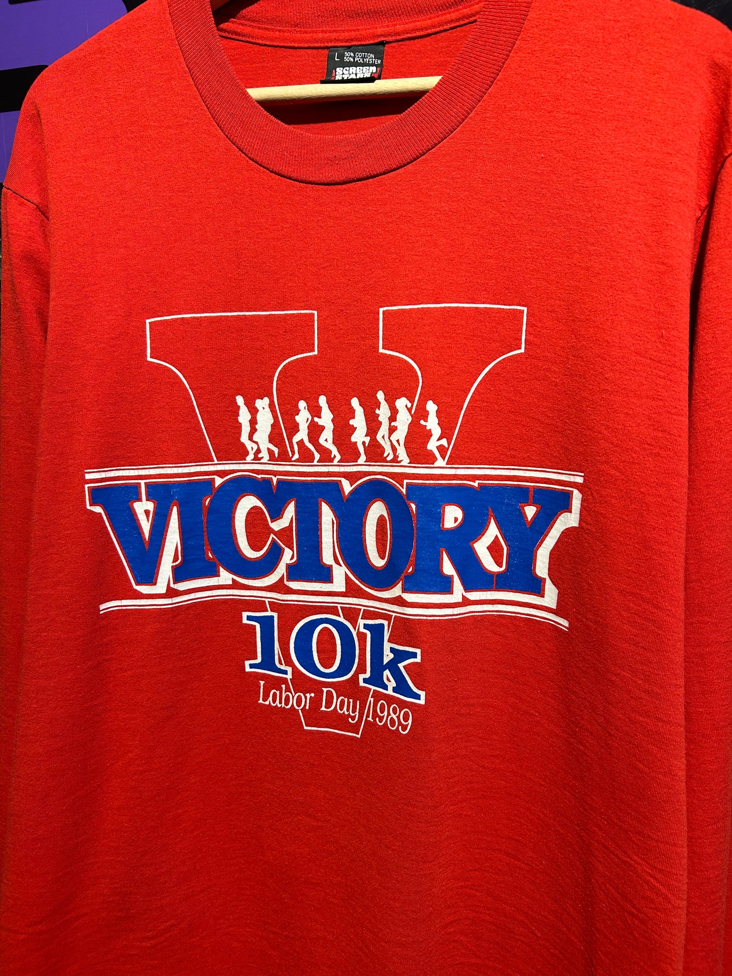 1989 Victory 10k LS Shirt. Size Large