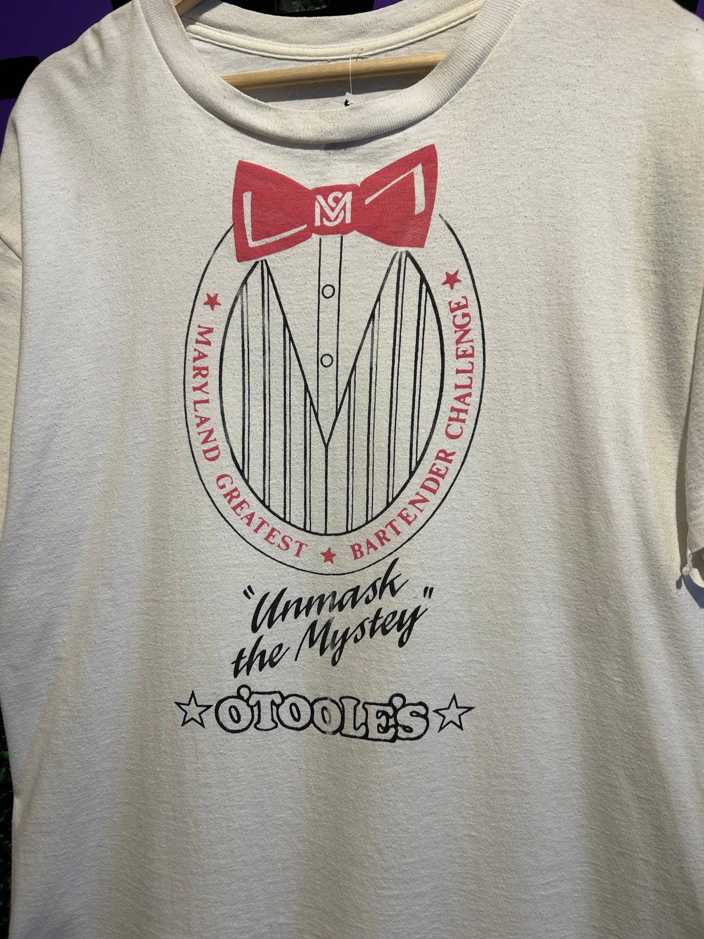 90s O’Toole’s Bartender Challenge T-Shirt. Size XL