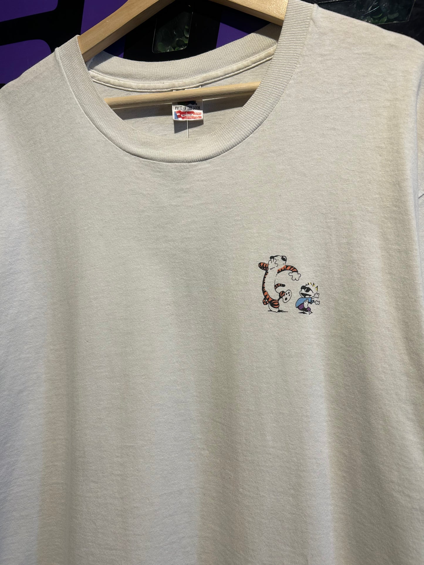 90s Calvin & Hobbes Grateful Dead ‘Saint Of Circumstance’ T-Shirt. Size XL