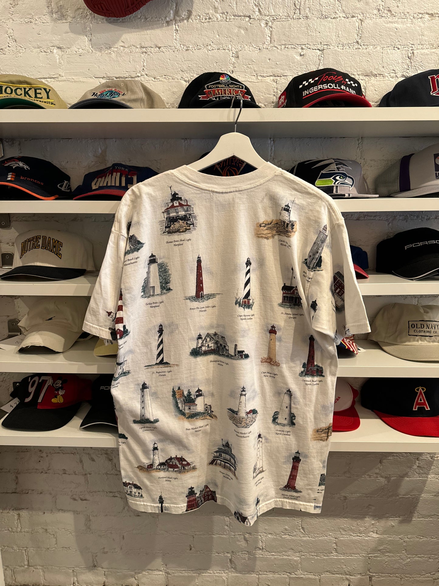 Vintage Lighthouse T-Shirt Size Large