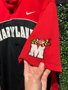 Vintage Maryland Terrapins Nike Button-Up Jersey. Size XXL