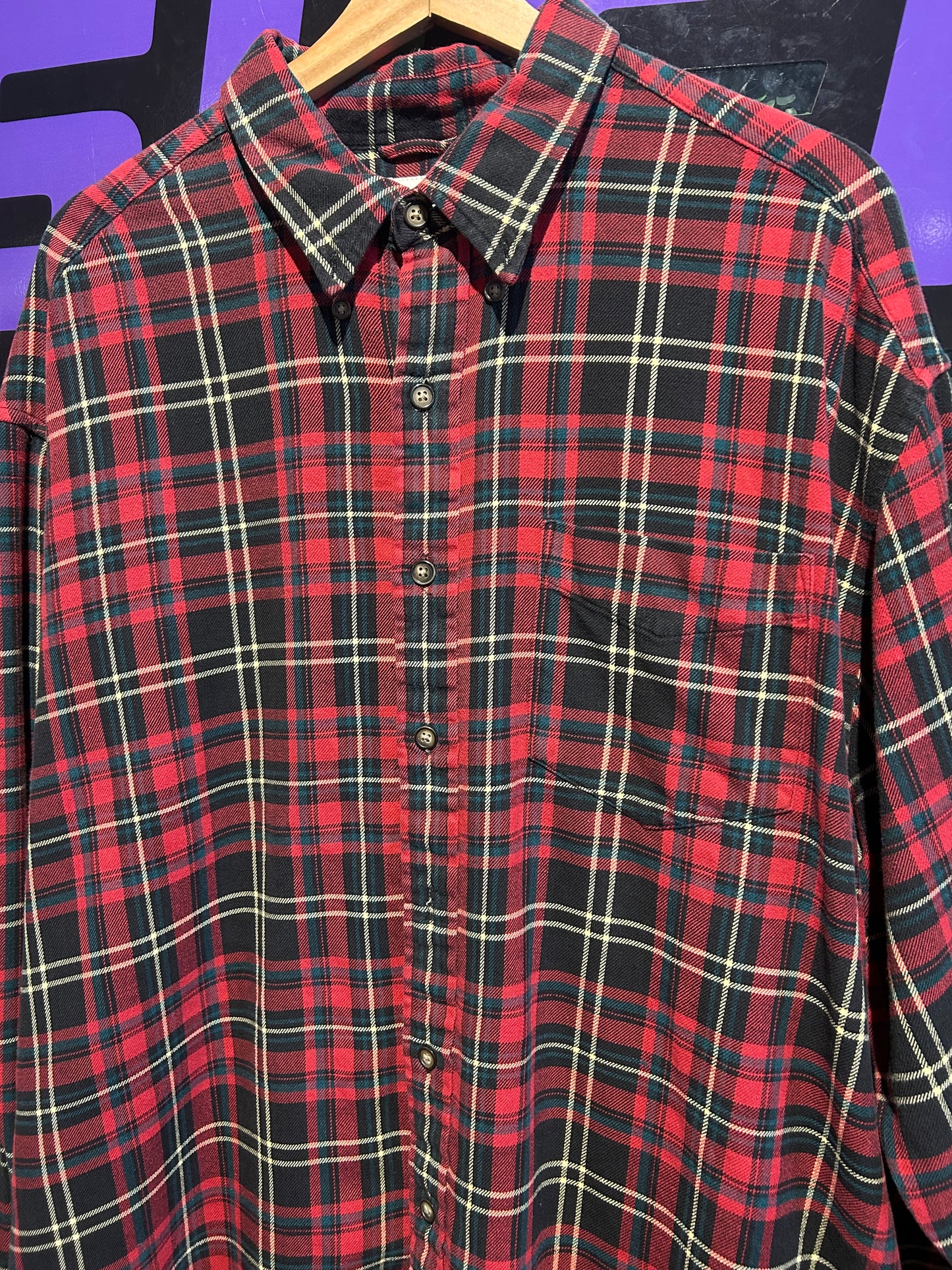 Vintage GAP Button-Up Flannel Shirt. Size XL